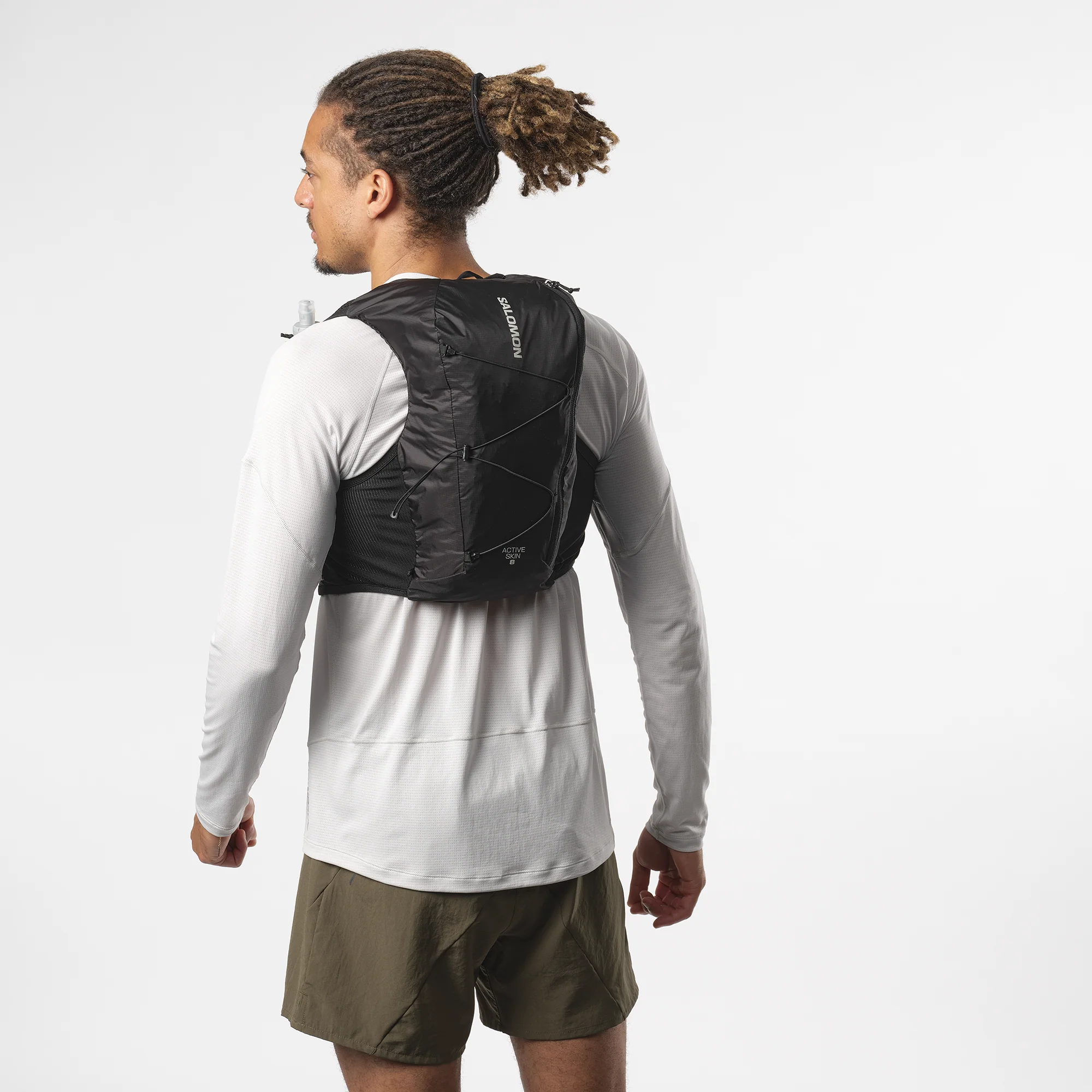 Active Skin 8 Running Vest (Black/Metal) - Image 3