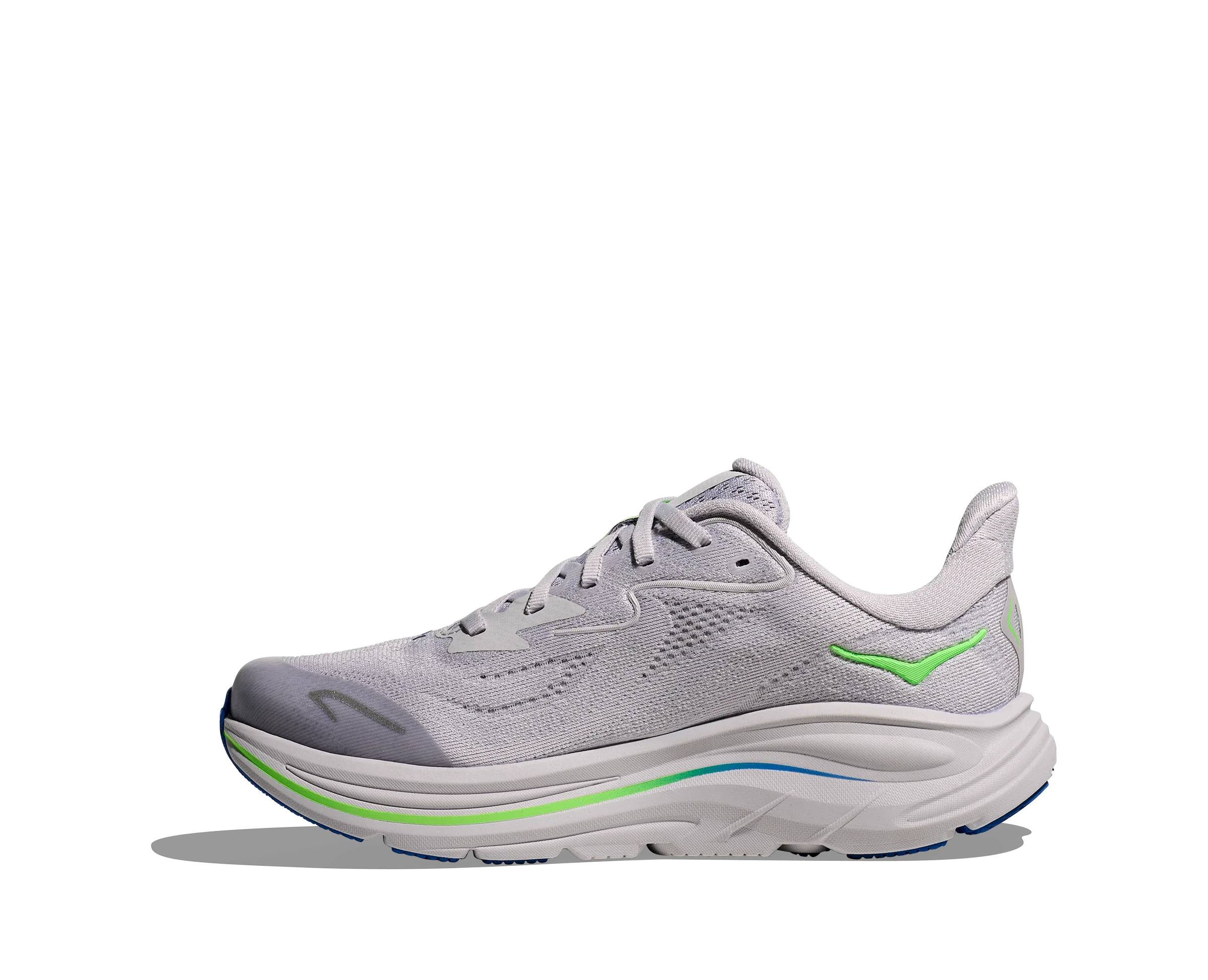 Big Kids Clifton 10 (AYNN - Ash Grey/Neon Green) - Image 2