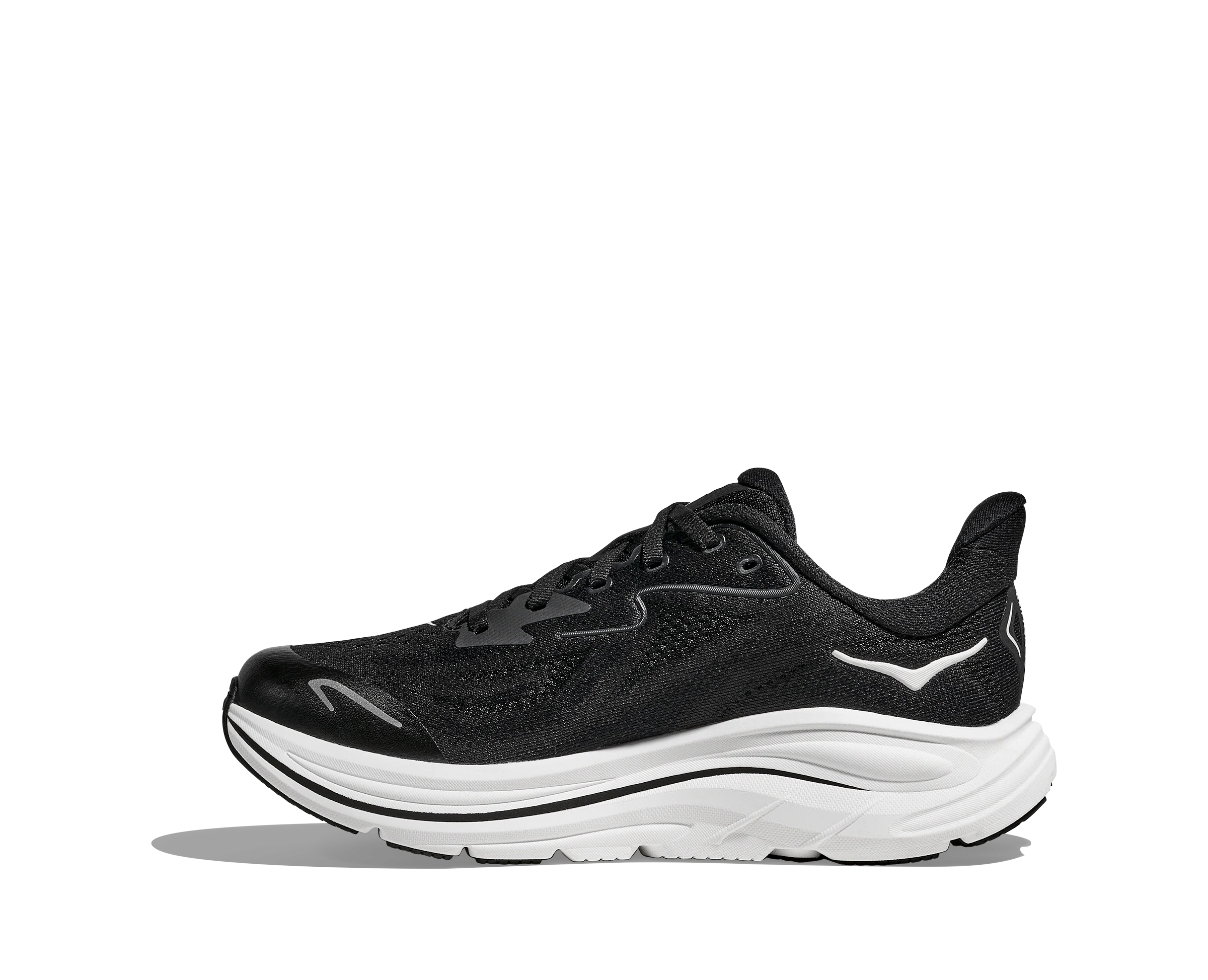 Big Kids Clifton 10 (BWHT - Black/White) - Image 2