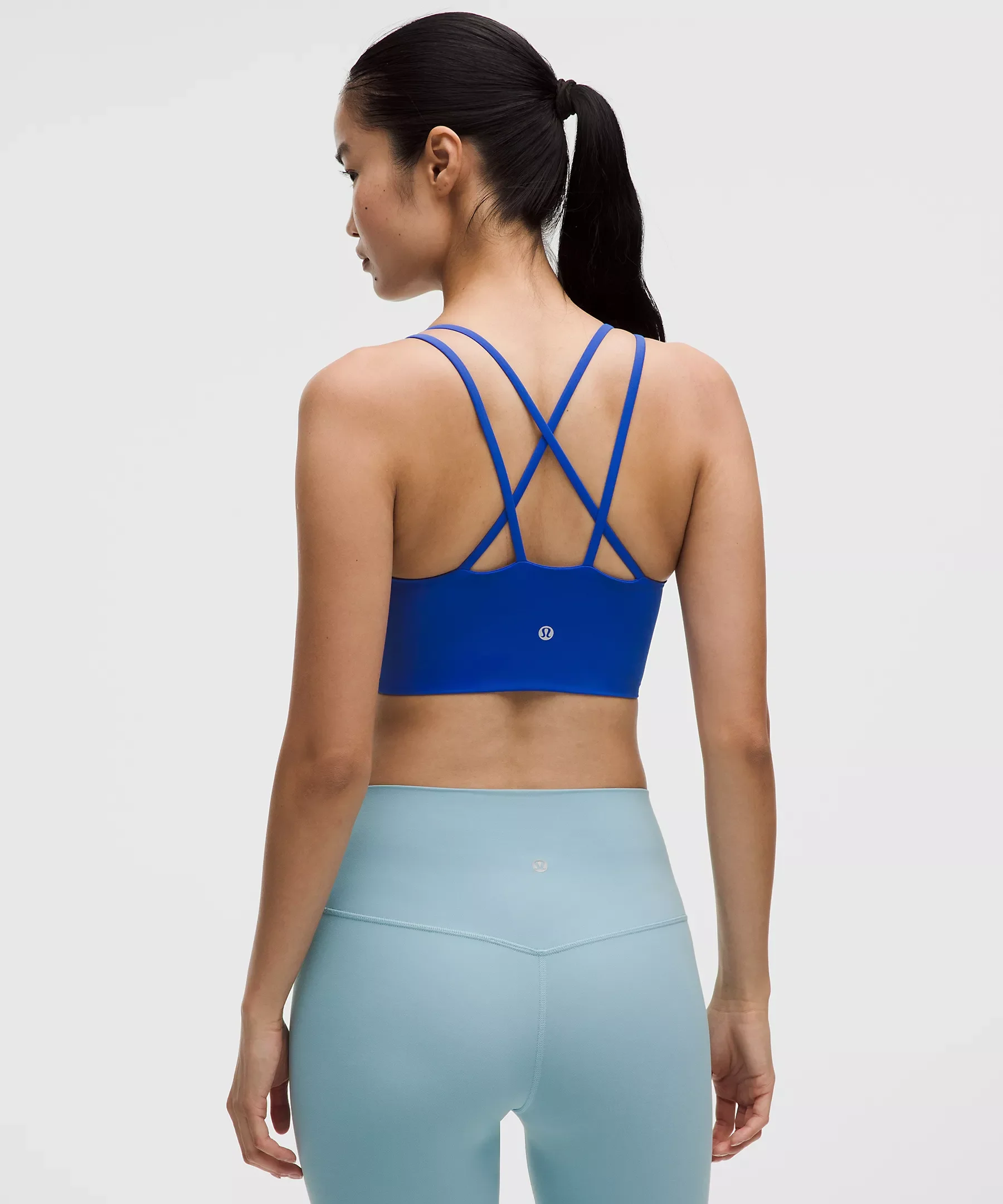 Women's Like a Cloud Longline Bra *Light Support, B/C Cup (Beach Ball Blue) - Image 2