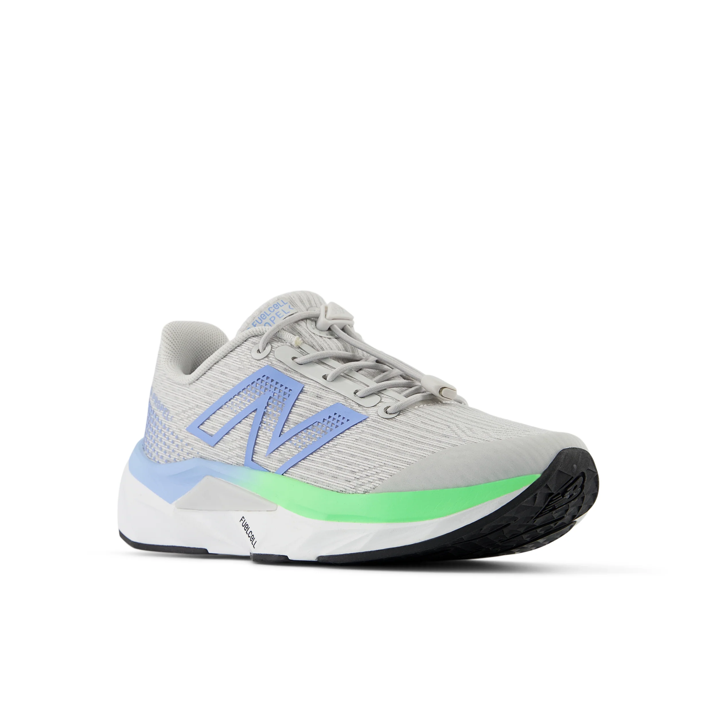 Little Kid's FuelCell Propel v5 (F - Grey Matter/Electric Sky/Electric Jade) - Image 4