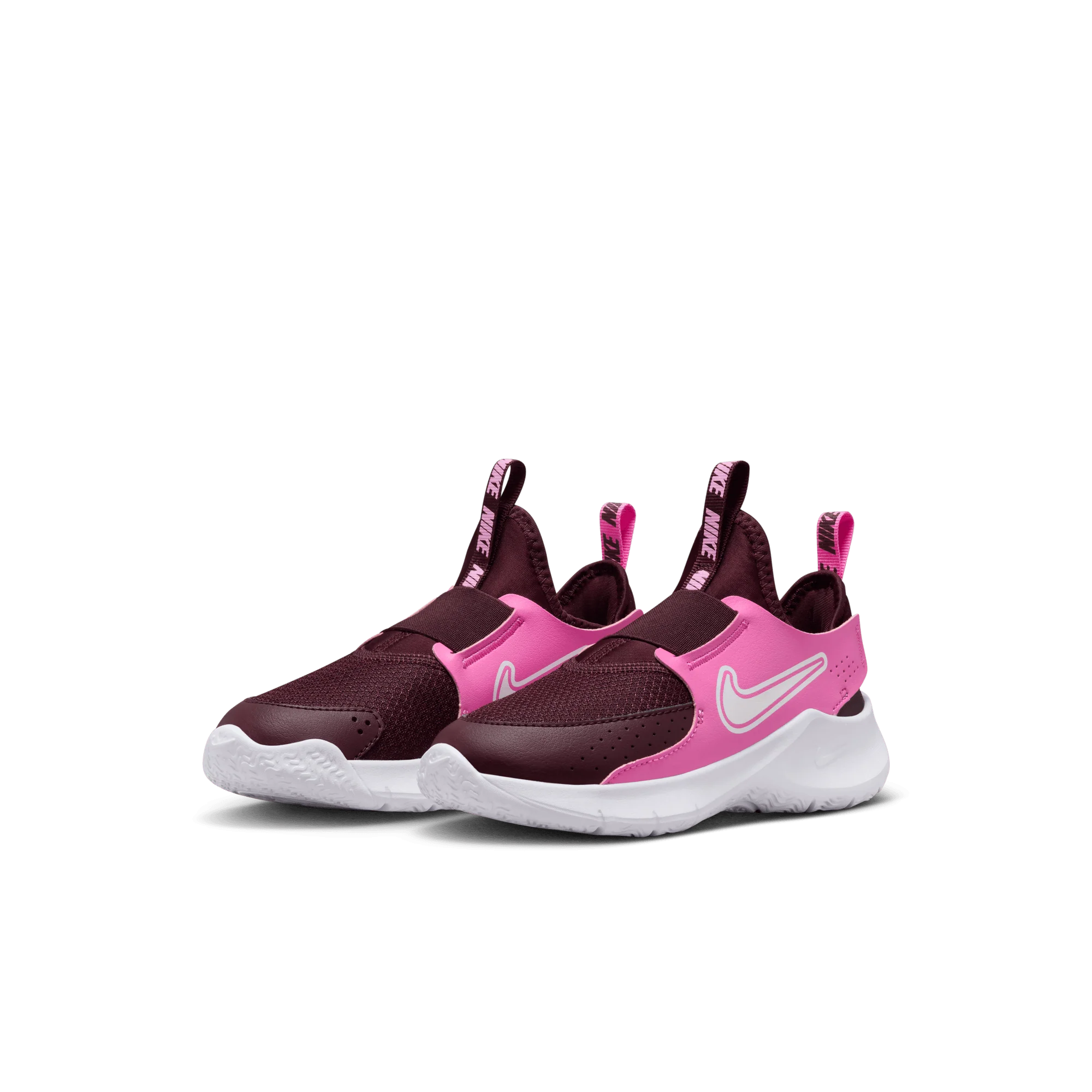 Little Kids' Nike Flex Runner 3 Shoes (603 - Burgundy Crush/White-Playful Pink) - Image 3