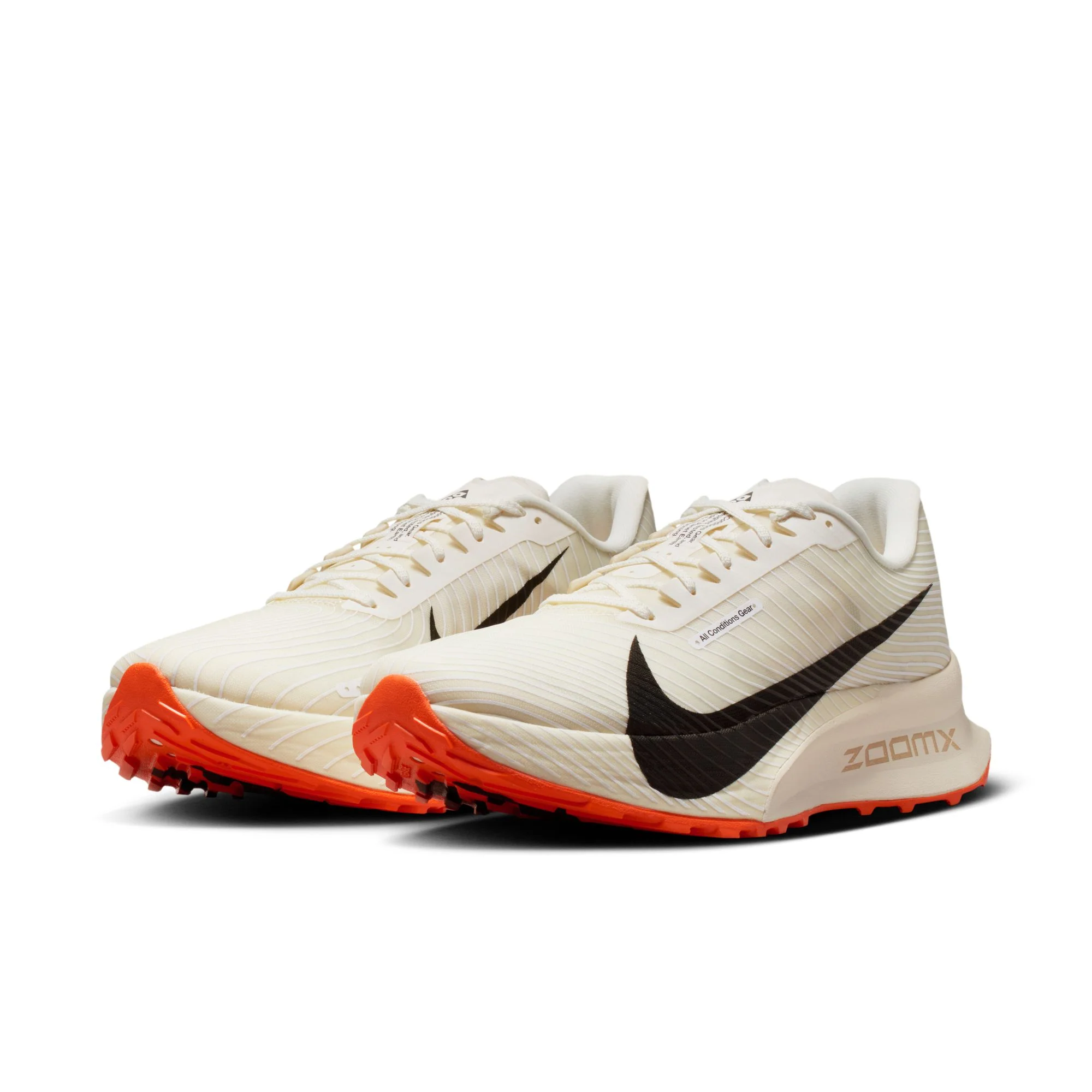 Men’s ACG Ultrafly Trail (101 - Sail/Black-White-Saftey Orange) - Image 3