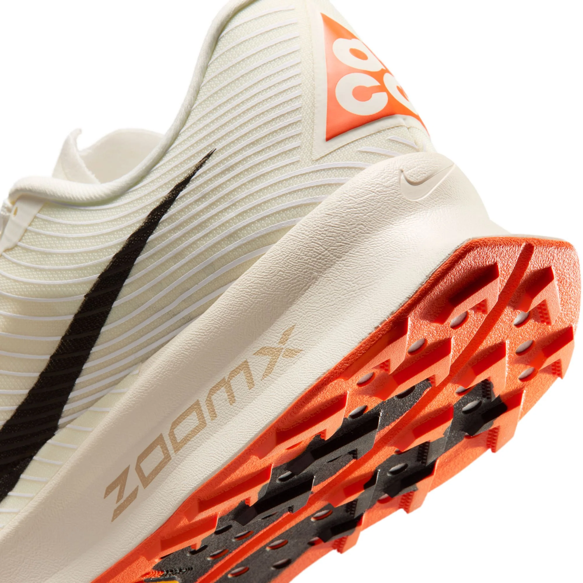 Men’s ACG Ultrafly Trail (101 - Sail/Black-White-Saftey Orange) - Image 5