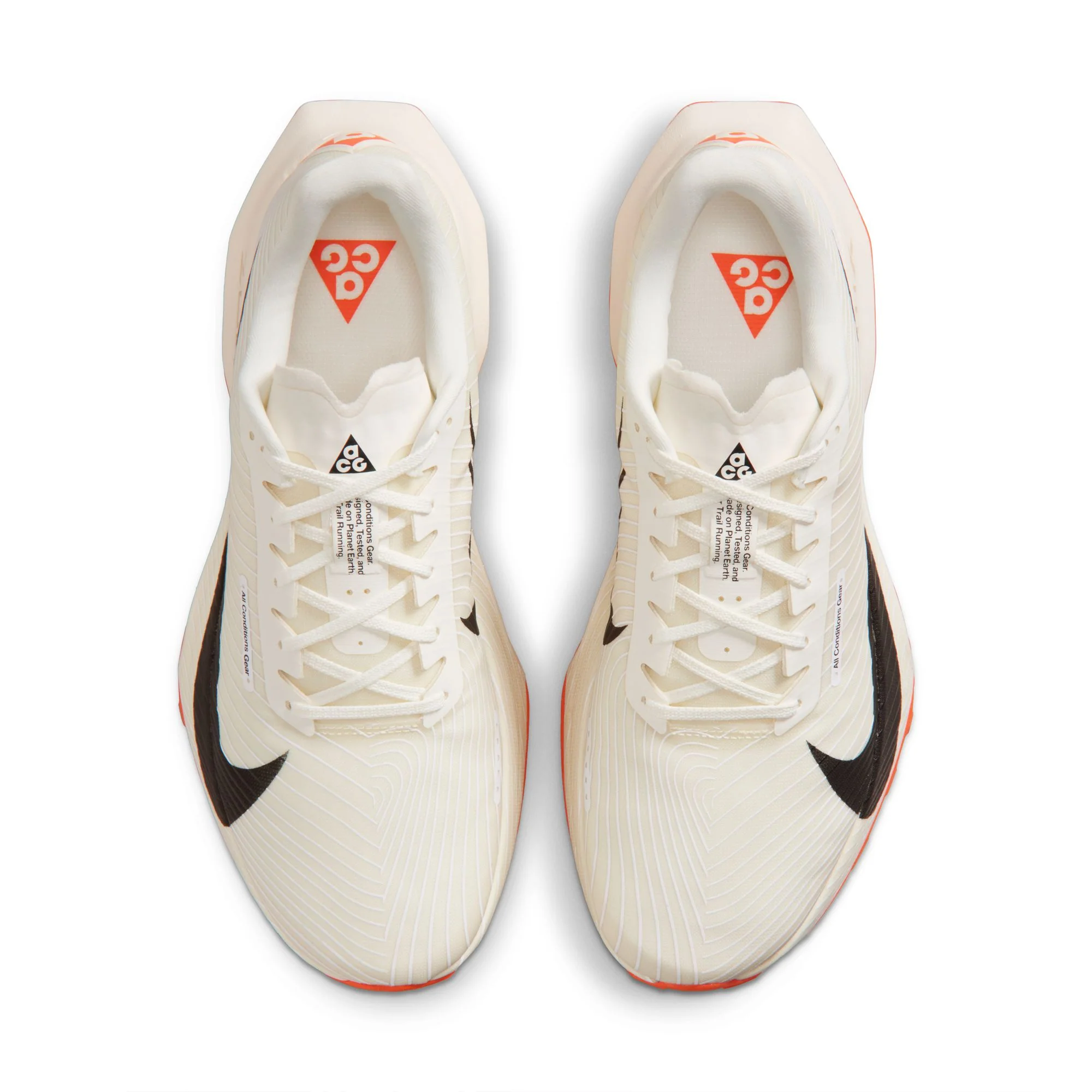 Men’s ACG Ultrafly Trail (101 - Sail/Black-White-Saftey Orange) - Image 7
