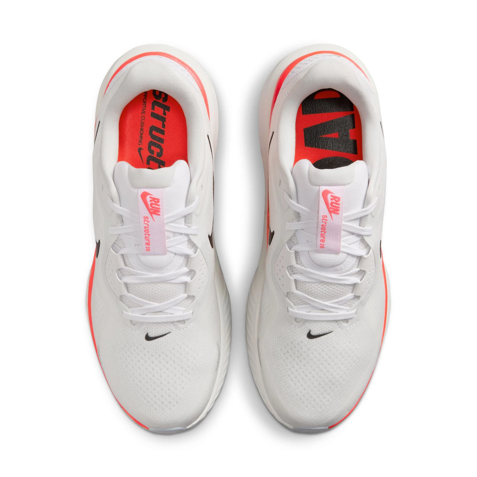 Men’s Structure 26 (102 - White/Black-Bright Crimson-Photon Dust) - Image 7