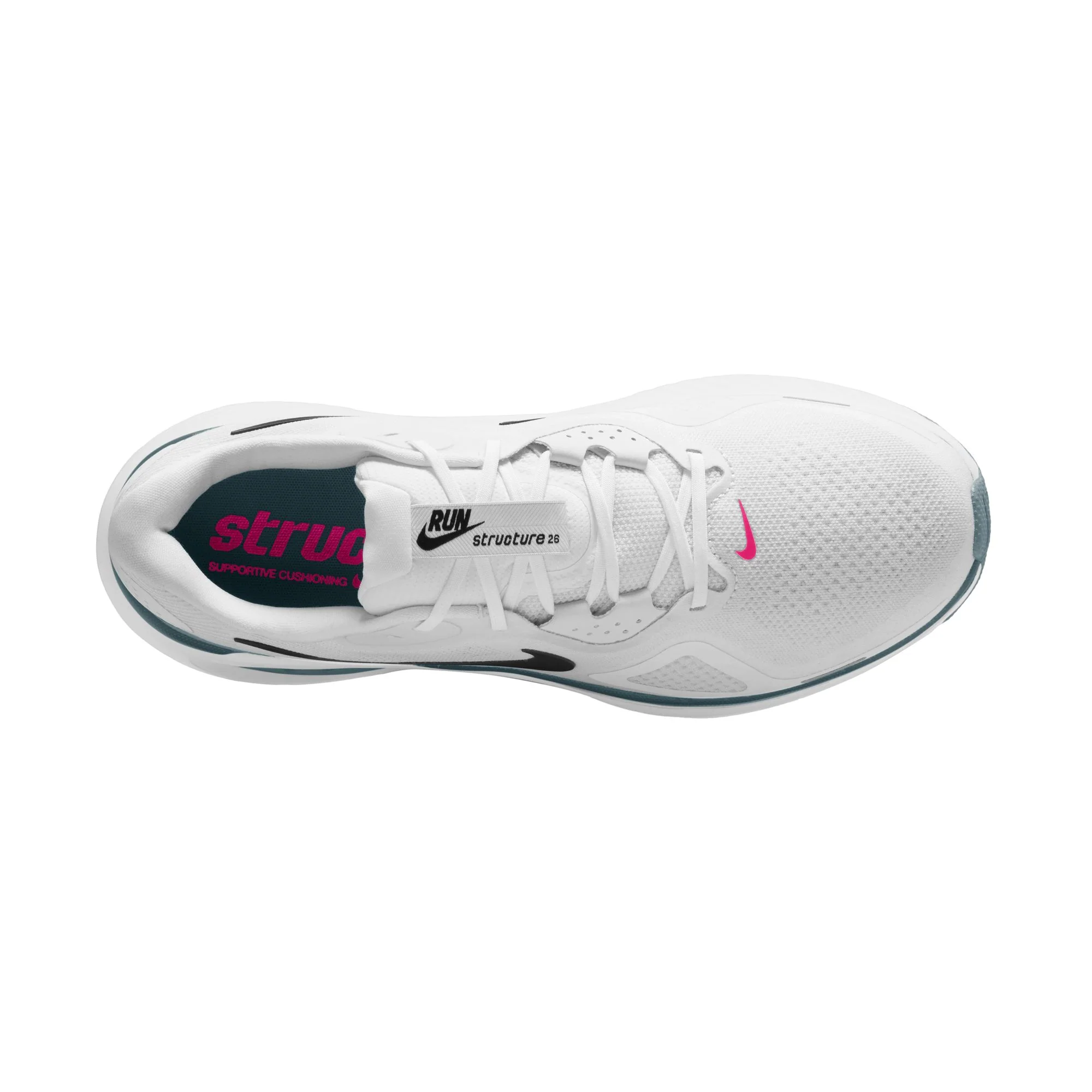 Men’s Structure 26 (115 - White/Black-Mineral Slate-Hyper Pink) - Image 8