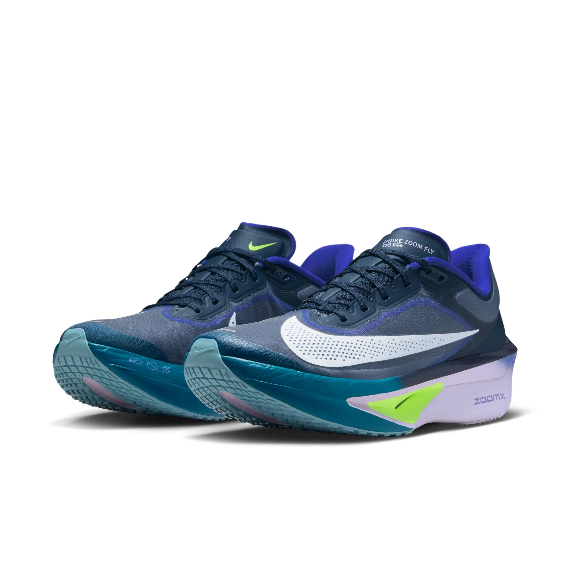 Men’s Zoom Fly 6 (403 - Obsidian/White-Persian Violet-Volt) - Image 3