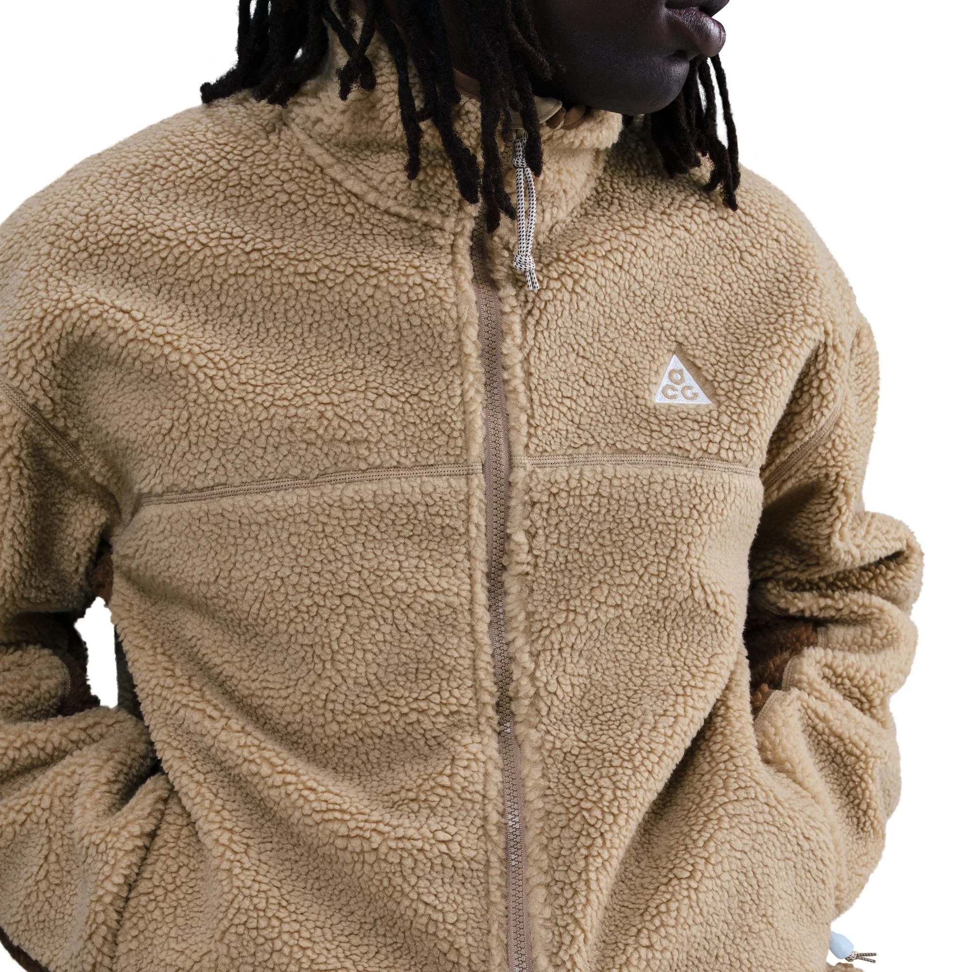 Men's ACG "Canwell Glacier" Therma-FIT ADV Windproof Jacket (297 - Parachute Beige/Summit White) - Image 3