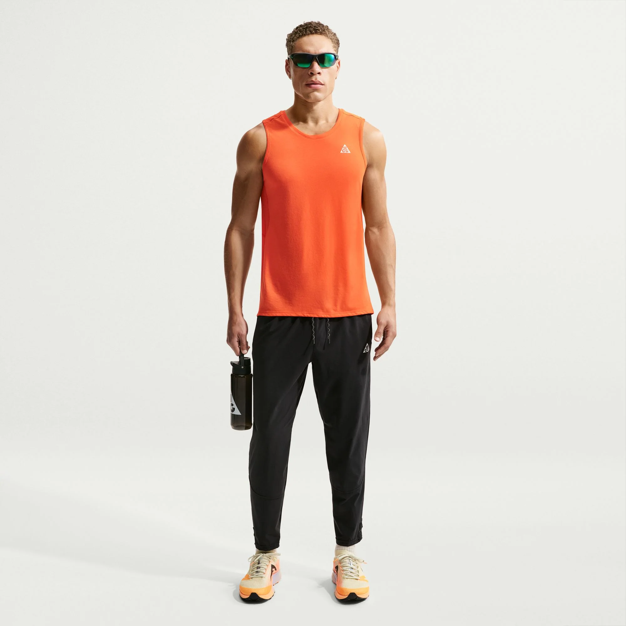 Men's ACG "Solar Chase" Dri-FIT ADV Tank Top (819 - Saftey Orange/Saftey Orange/Summit White) - Image 2
