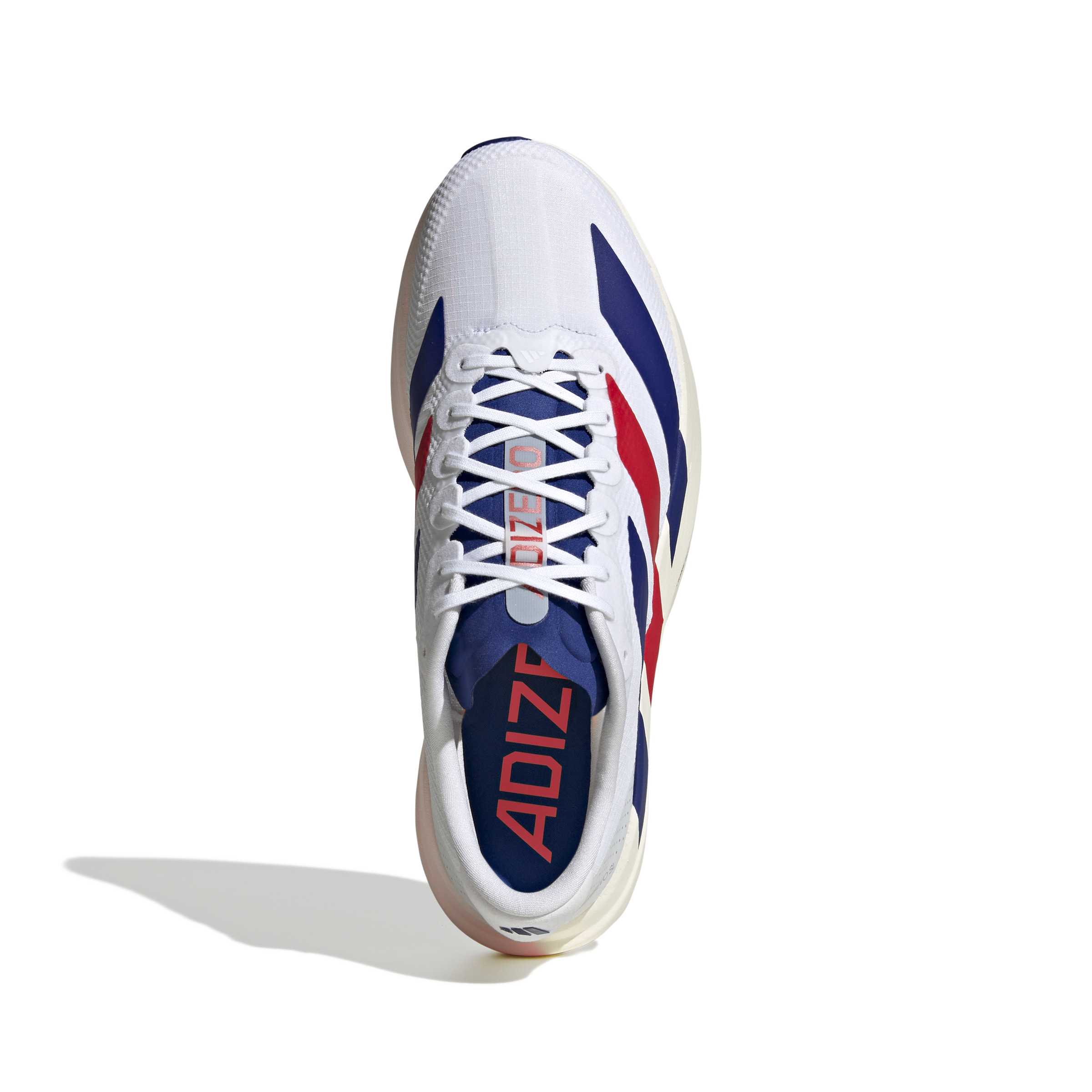 Men's Adizero EVO SL Woven (Cloud White / Mystery Ink / Pure Ruby) - Image 3