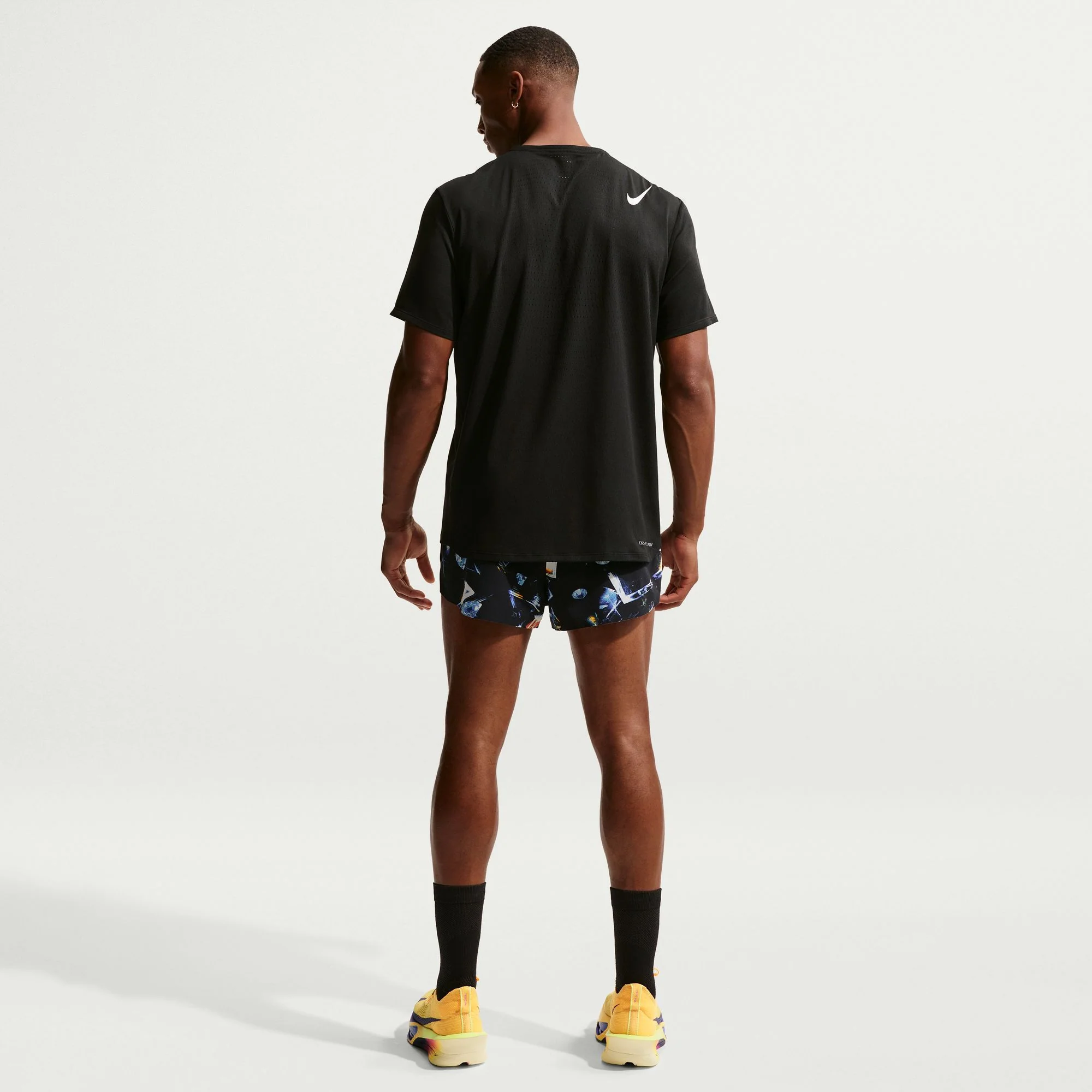 Men's Aeroswift DRI-FIT ADV 2" Brief-lined Running Shorts (010 - Black/Laser Orange) - Image 4
