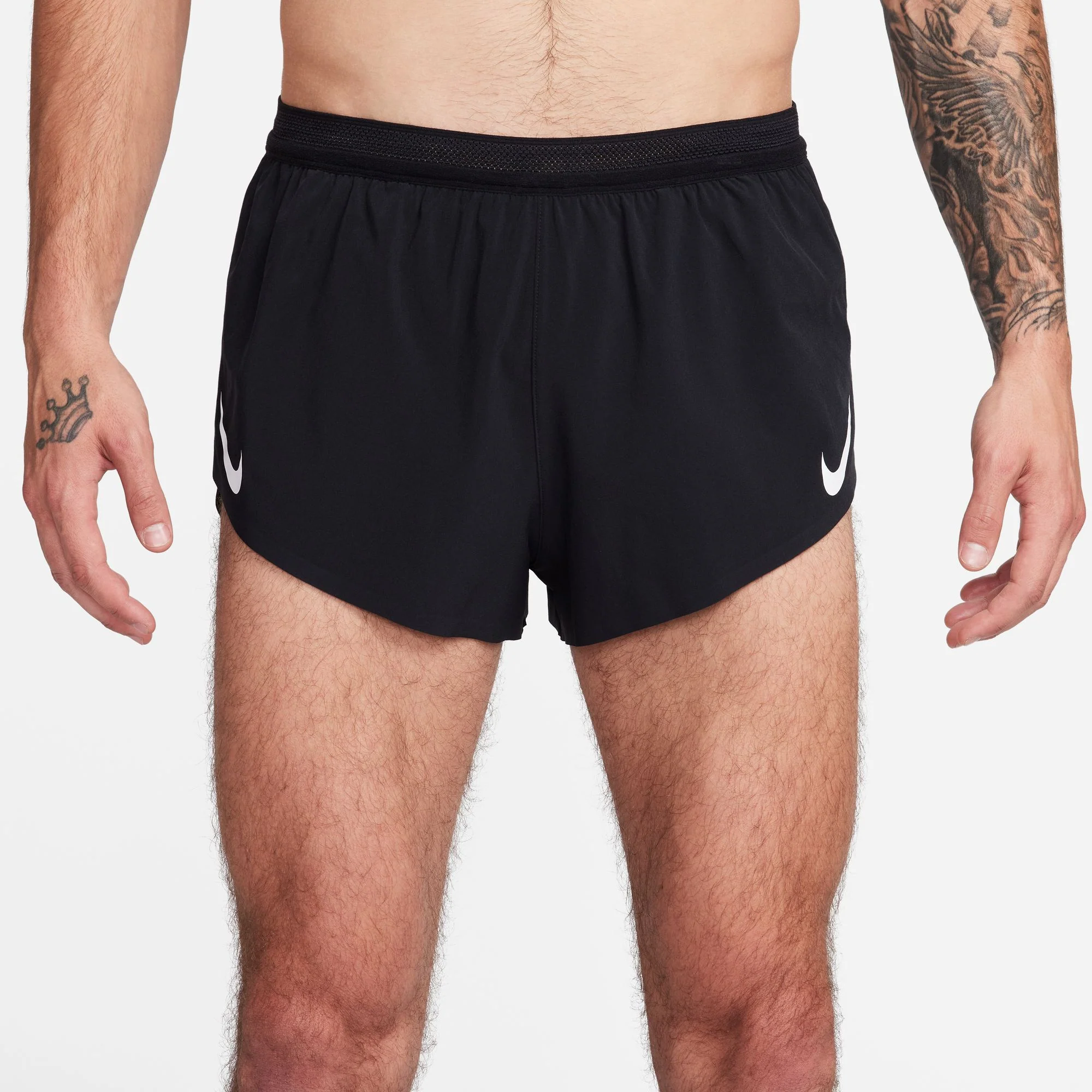 Men's Aeroswift Dri-FIT ADV 2" Brief-Lined Running Shorts (010 - Black/Summit White) - Image 2