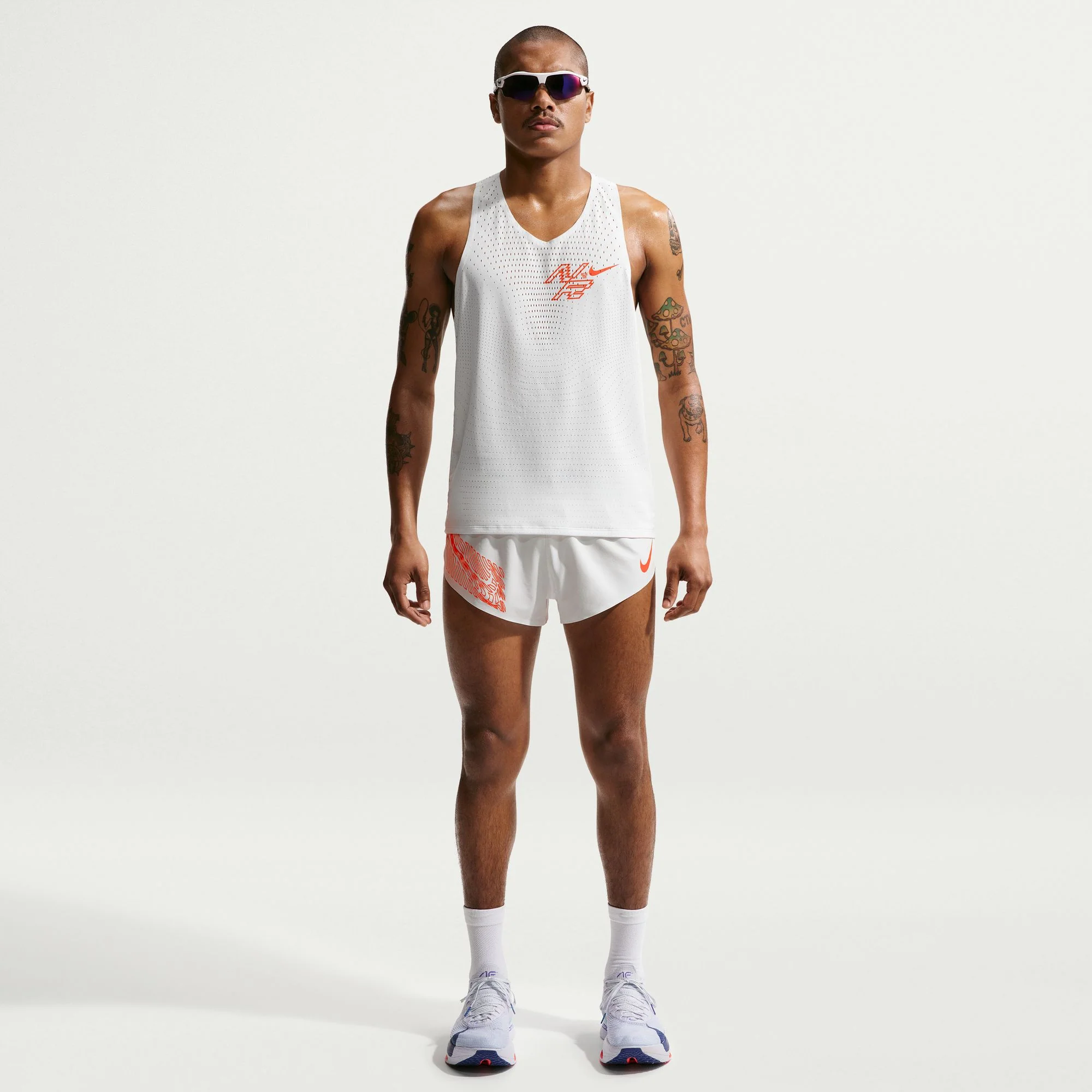 Men's Aeroswift DRI-FIT ADV 2" Brief-lined Running Shorts (121 - Summit White) - Image 3