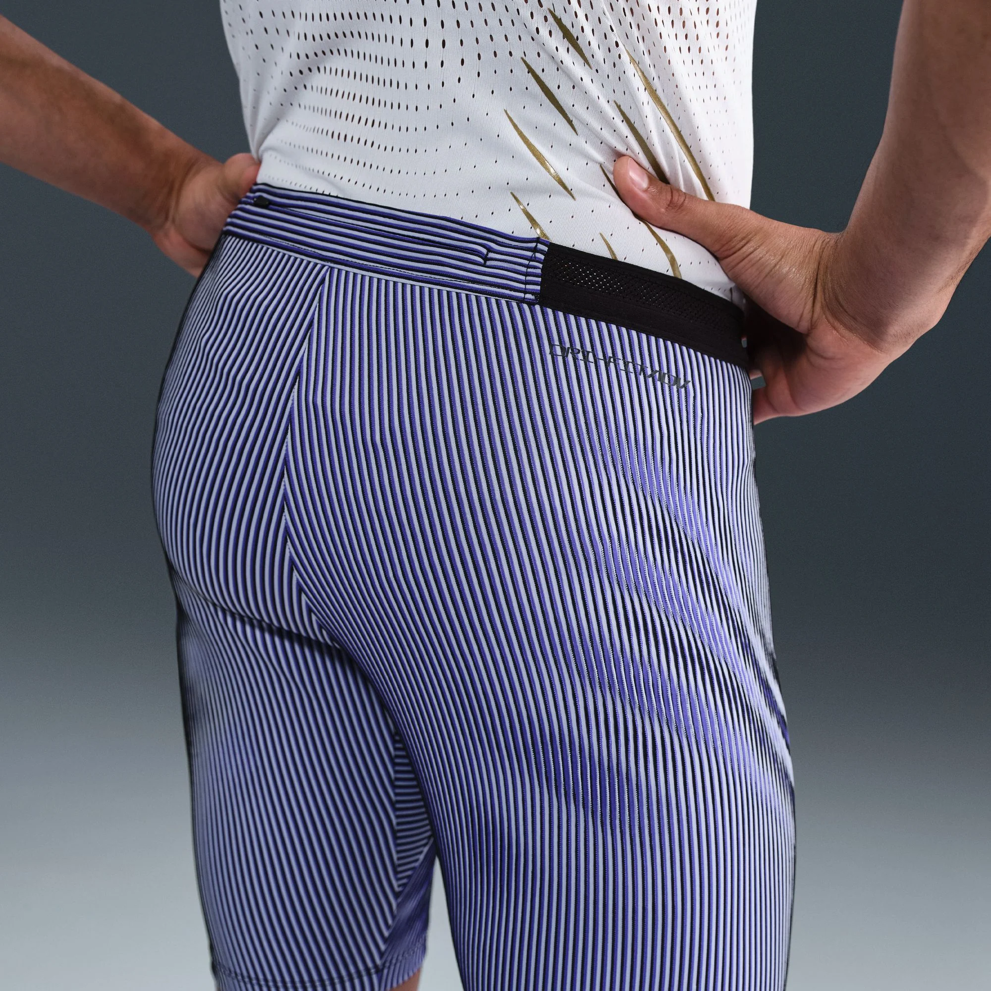 Men's Aeroswift DRI-FIT ADV Running 1/2 Length Tights (510 - Persian Violet/Ghost/Black/Blue Void) - Image 6