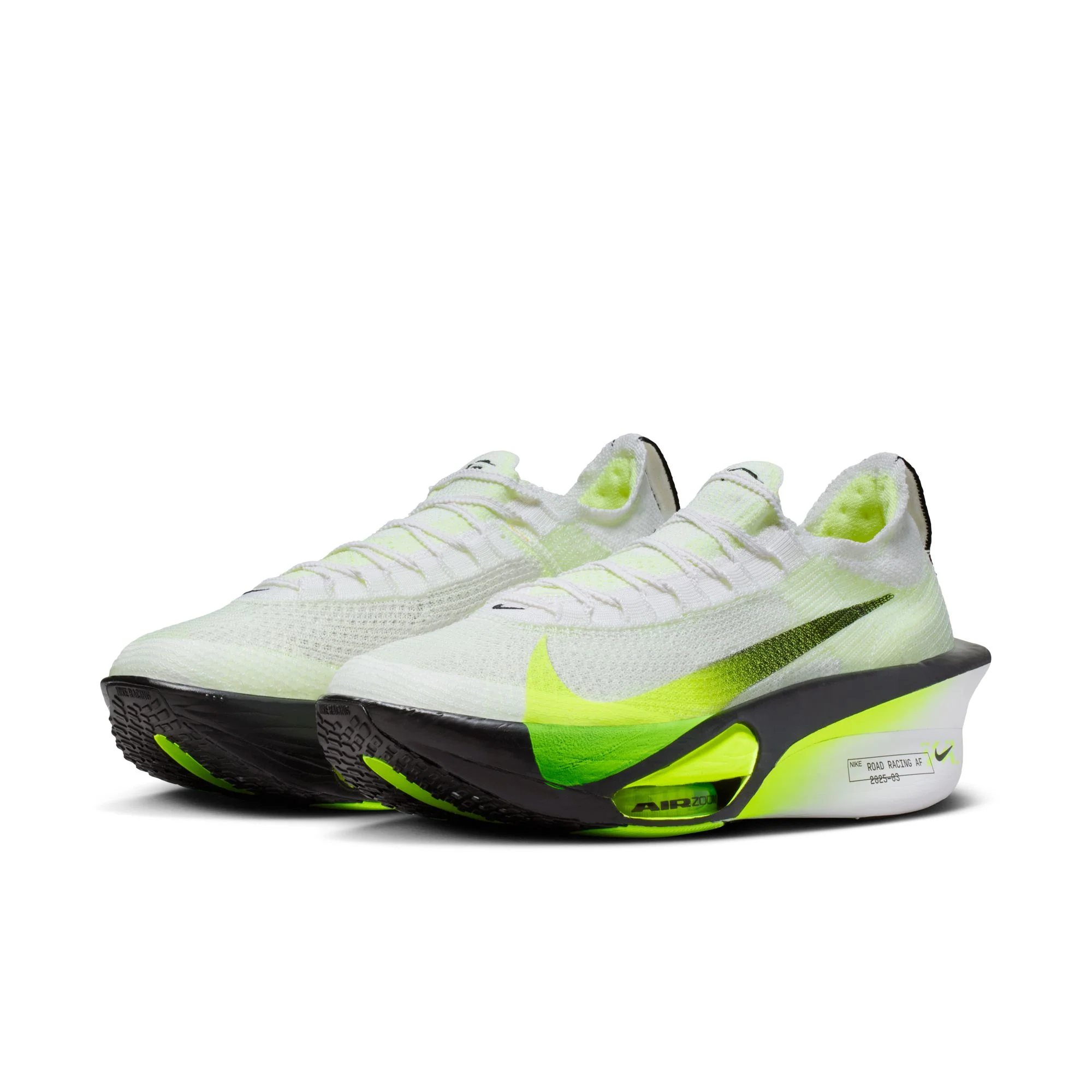 Men's Alphafly 3 (100 - White/Black Volt-Barely Volt) - Image 3