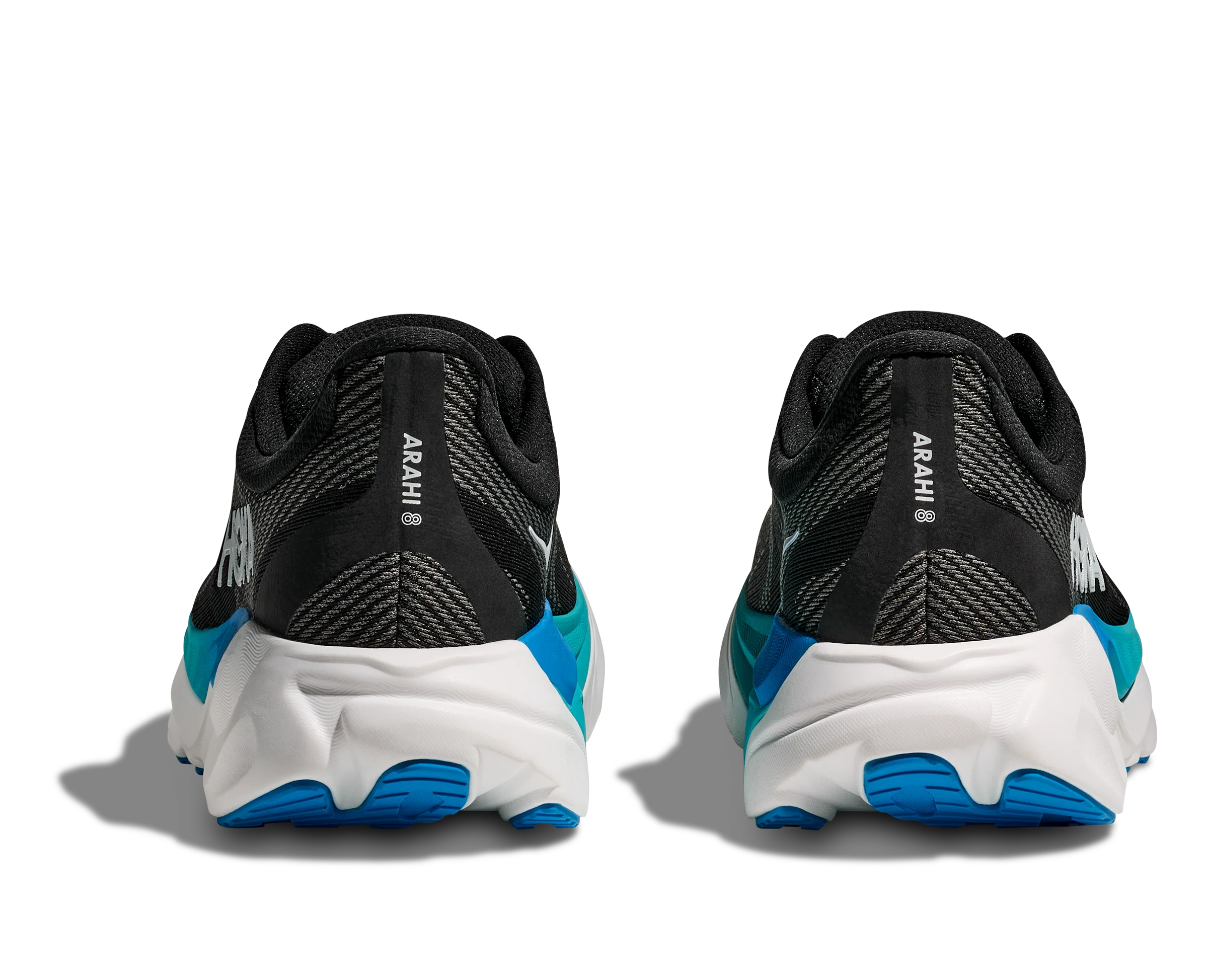 Men's Arahi 8 WIDE (BKSK - Black/Skyward Blue) - Image 6