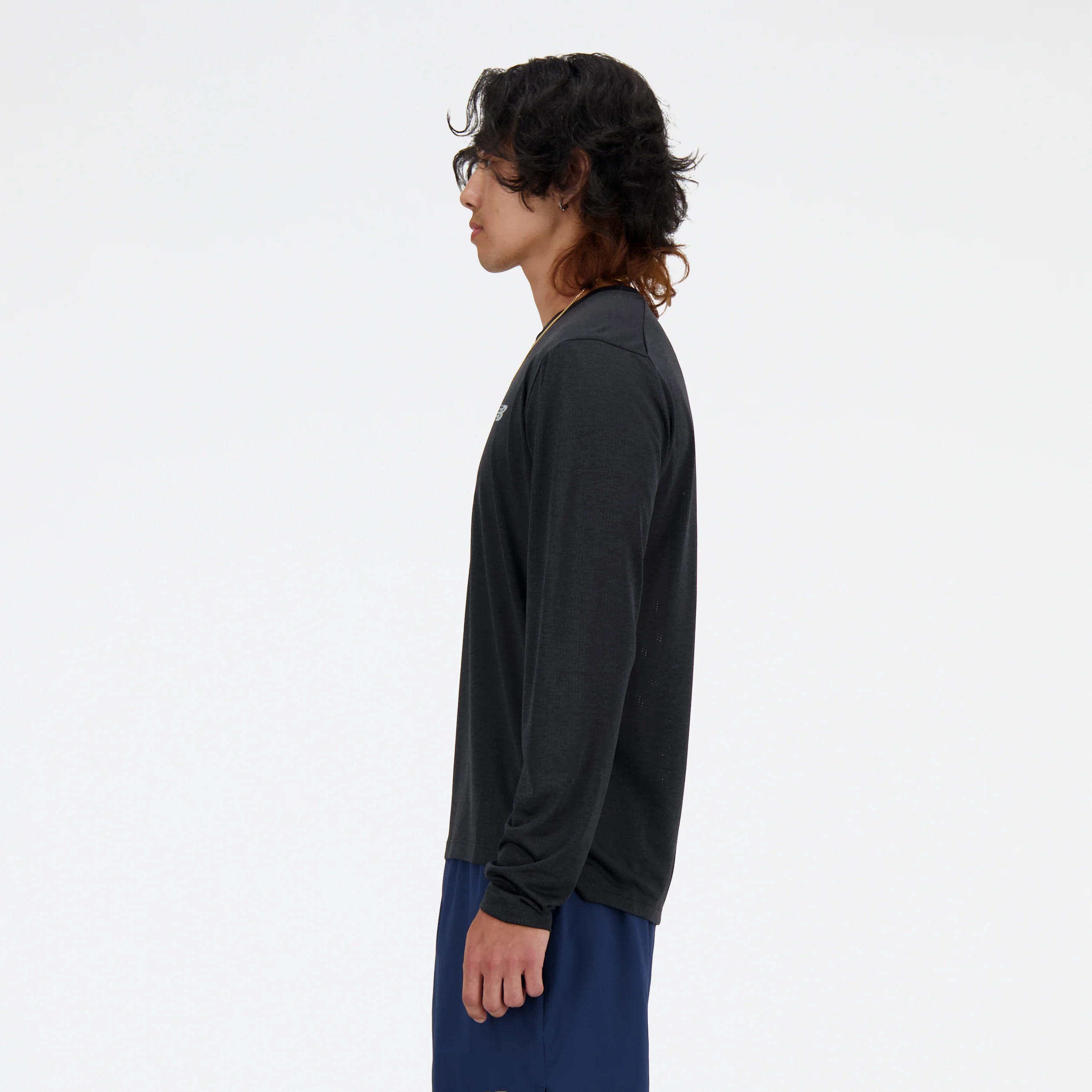 Men's Athletics Long Sleeve (BK - Black) - Image 3