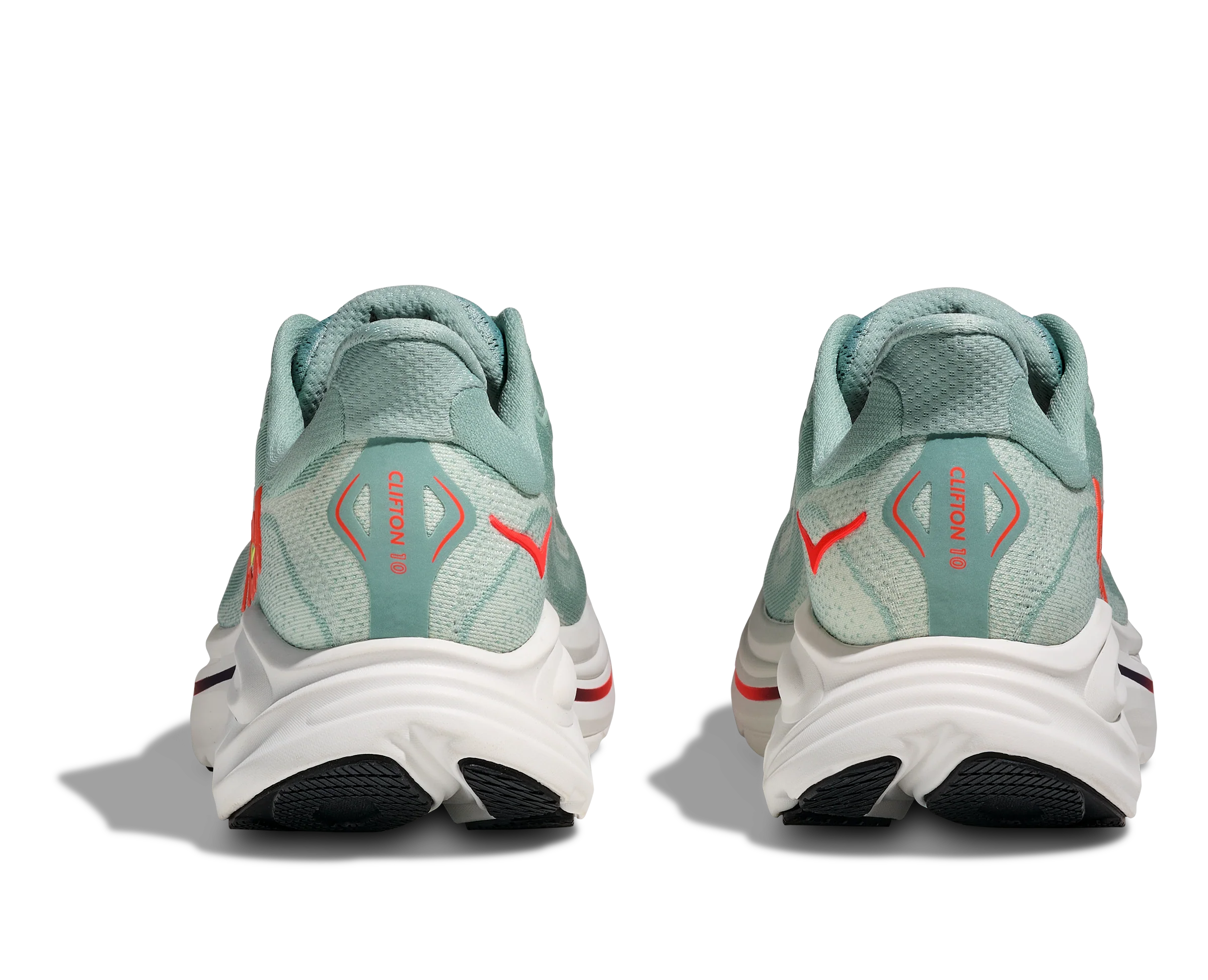 Men's Clifton 10 (SGNN - Sage/Neon Flame) - Image 6