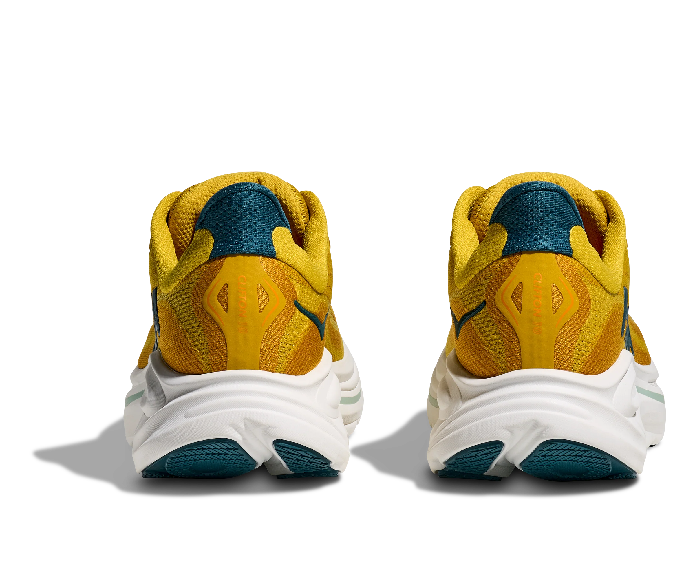 Men's Clifton 10 (YDT - Yellow Gold/Tidal Wave) - Image 6