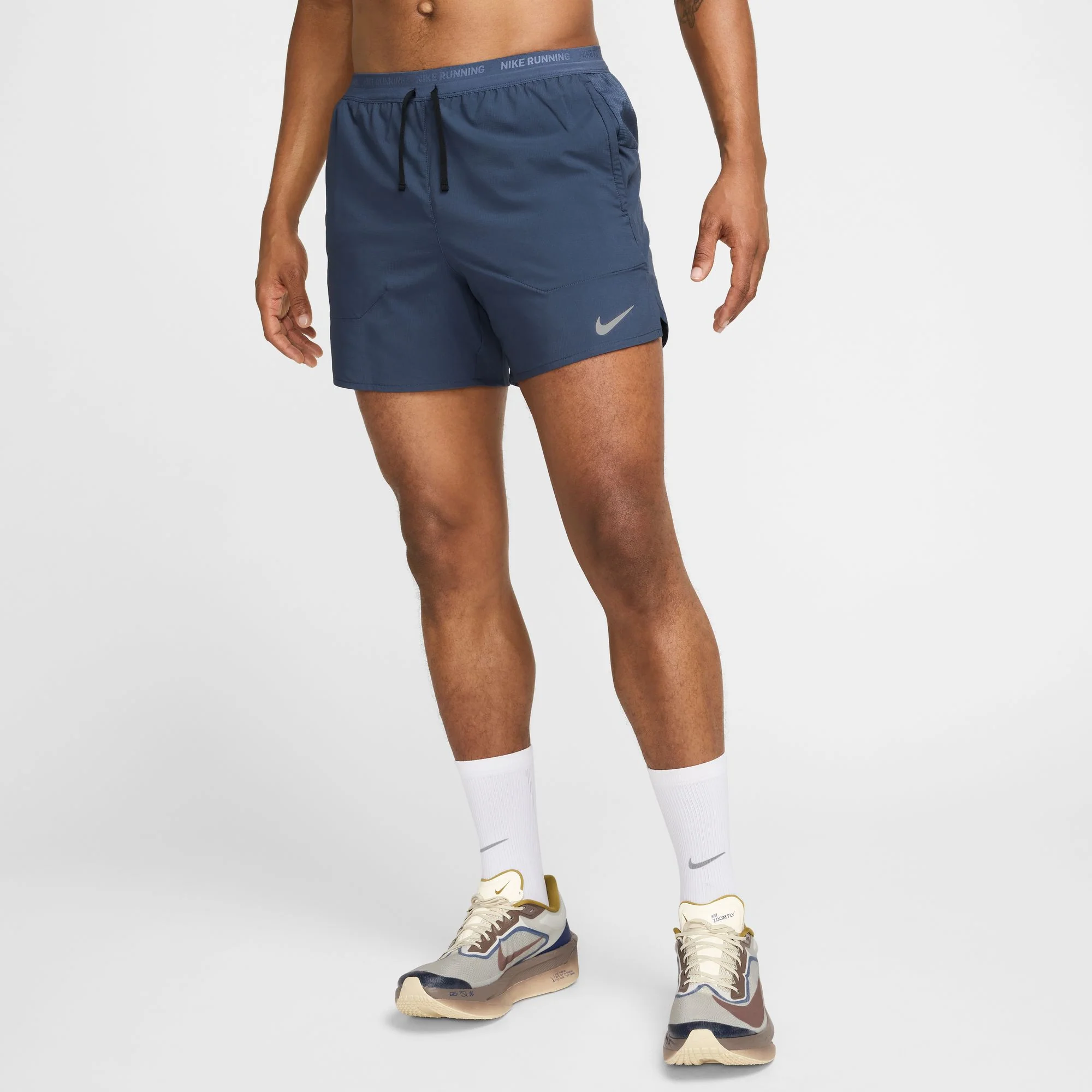 Men's DRI-FIT Stride 5" Shorts (437 - Thunder Blue/Black/Reflective Silver)