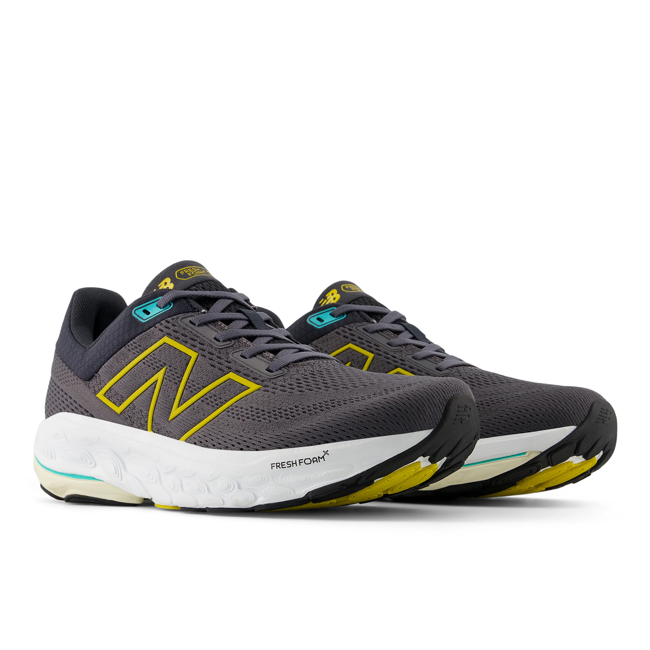 Men's Fresh Foam X 860 v14 WIDE (A - Magnet/Ginger Lemon/Cyber Jade) - Image 3