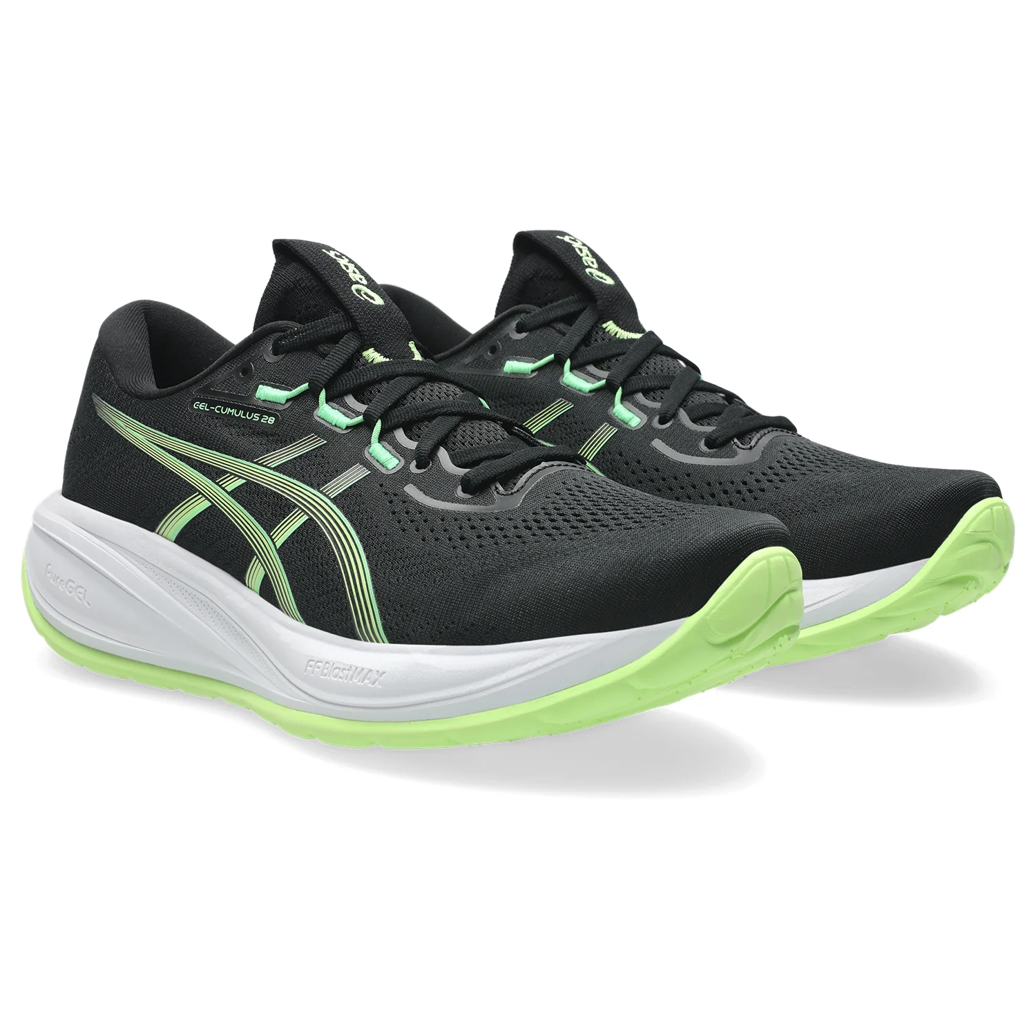 Men's Gel-Cumulus 28 (001 - Black/Illuminate Green) - Image 2