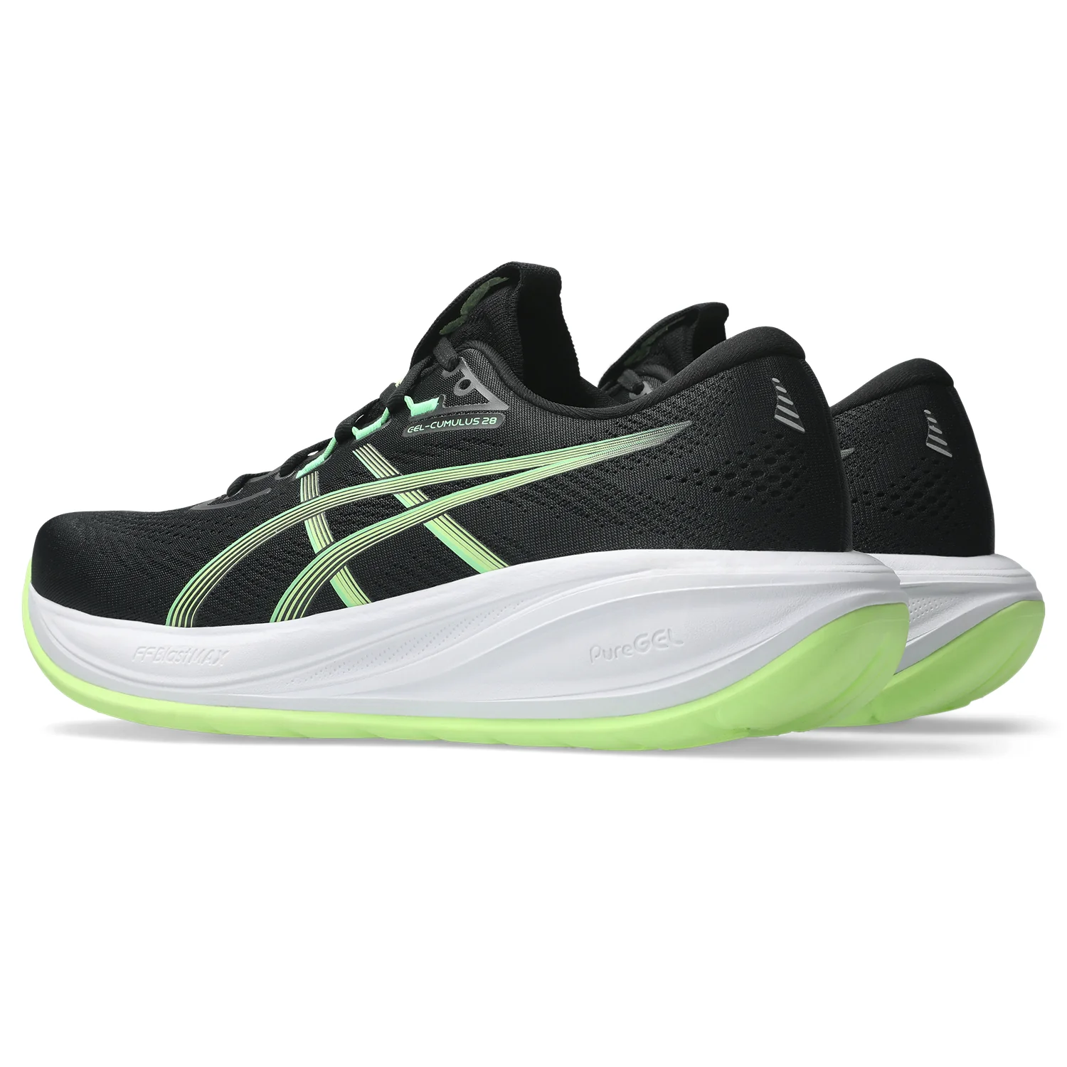 Men's Gel-Cumulus 28 (001 - Black/Illuminate Green) - Image 3