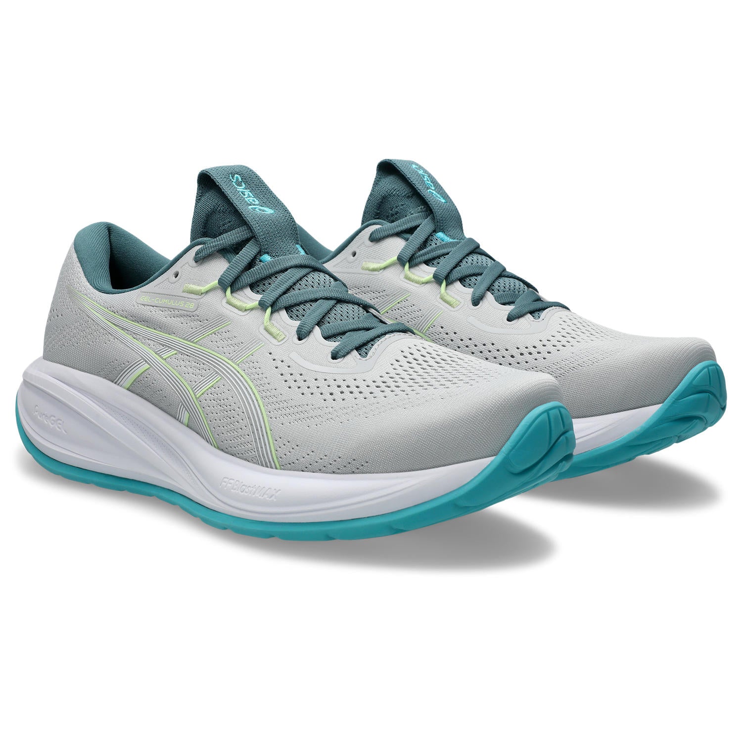 Men's Gel-Cumulus 28 (021 - Cloud Grey/Energy Aqua) - Image 2