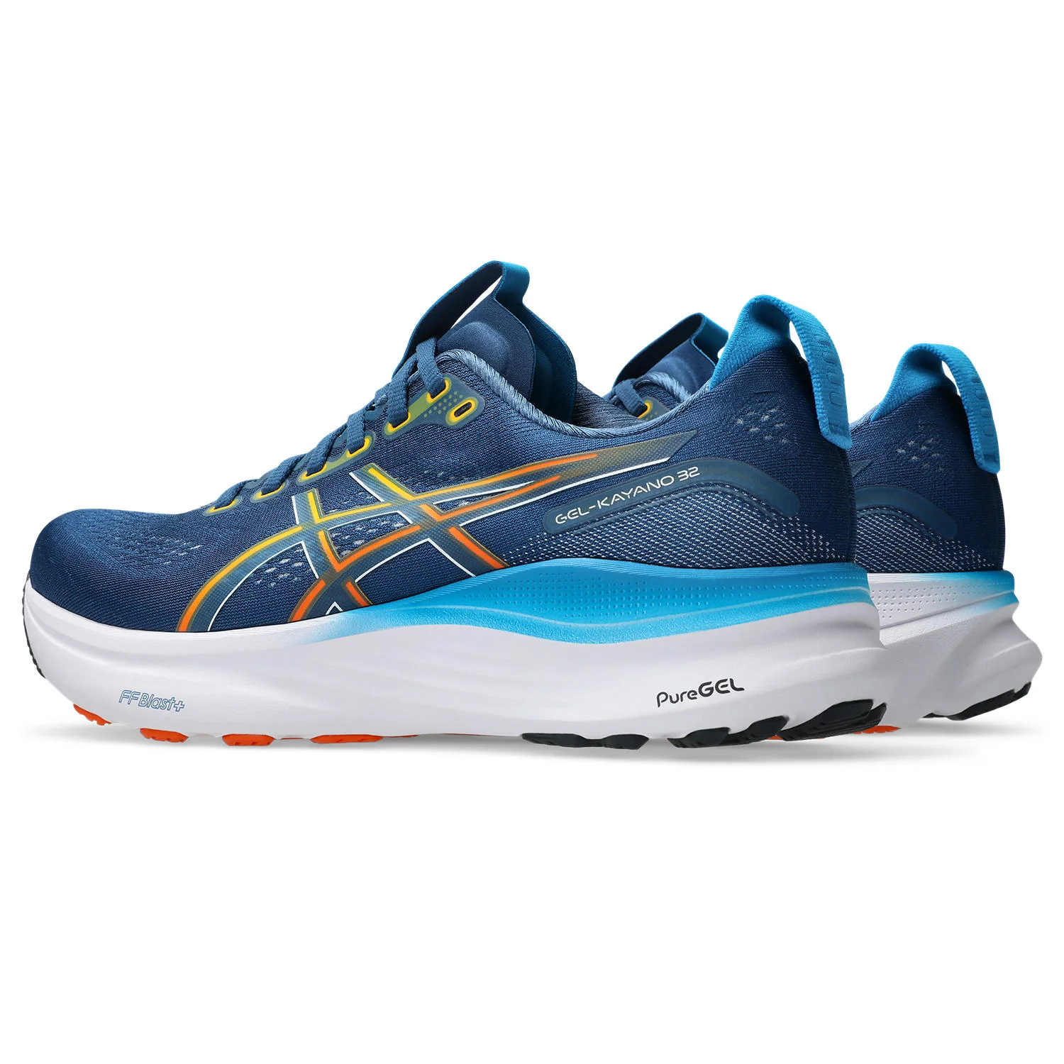 Men's GEL-Kayano 32 (404 - Twilight Blue/Anzu) - Image 3