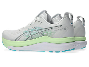 Men's Gel-Kayano 33 (100 - White/Energy Aqua) - Image 3
