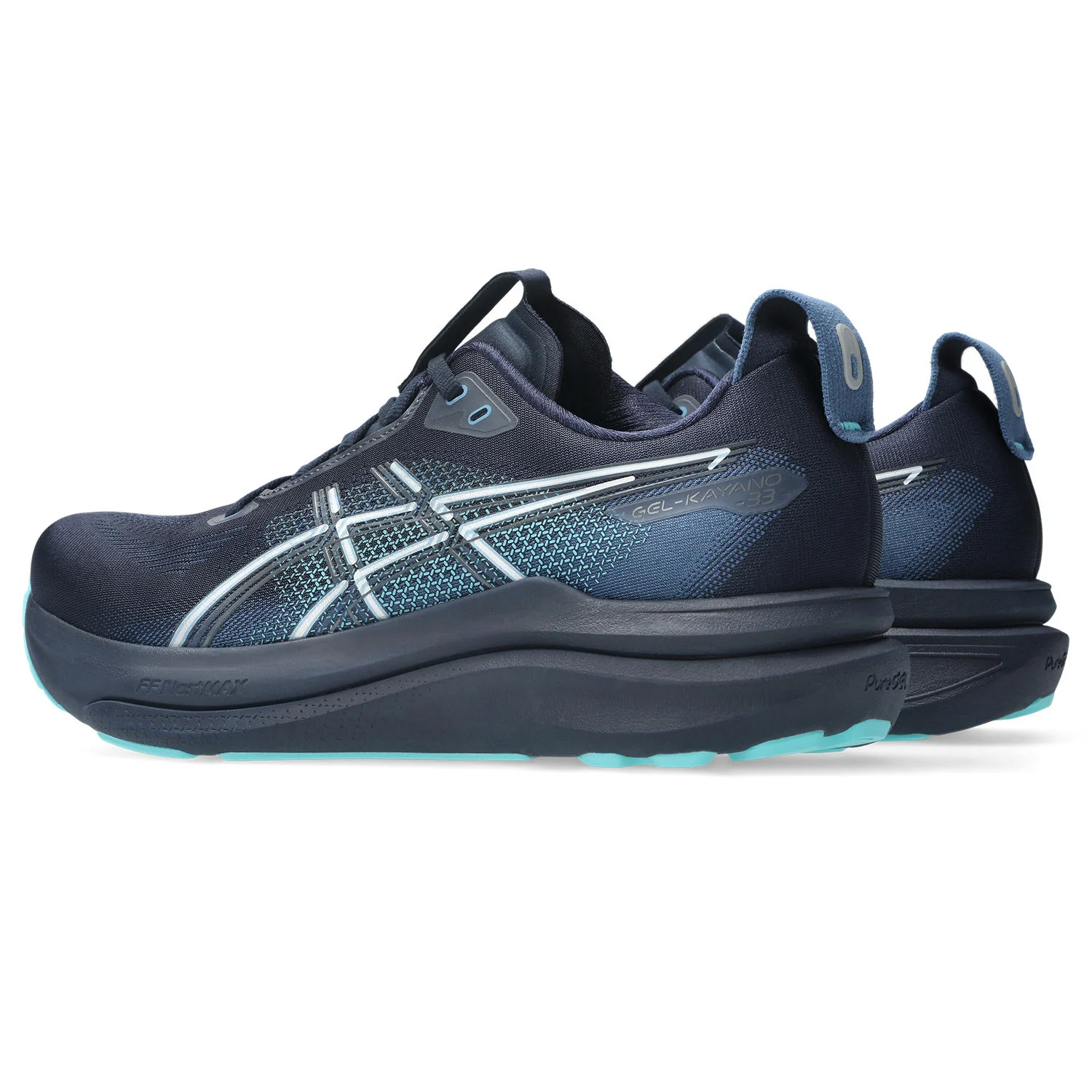 Men's Gel-Kayano 33 (401 - Midnight/Ice Mint) - Image 3