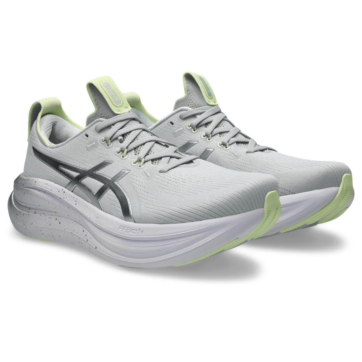 Men's Gel-Nimbus 28 Platinum (020 - Platinum/Glow Green) - Image 2
