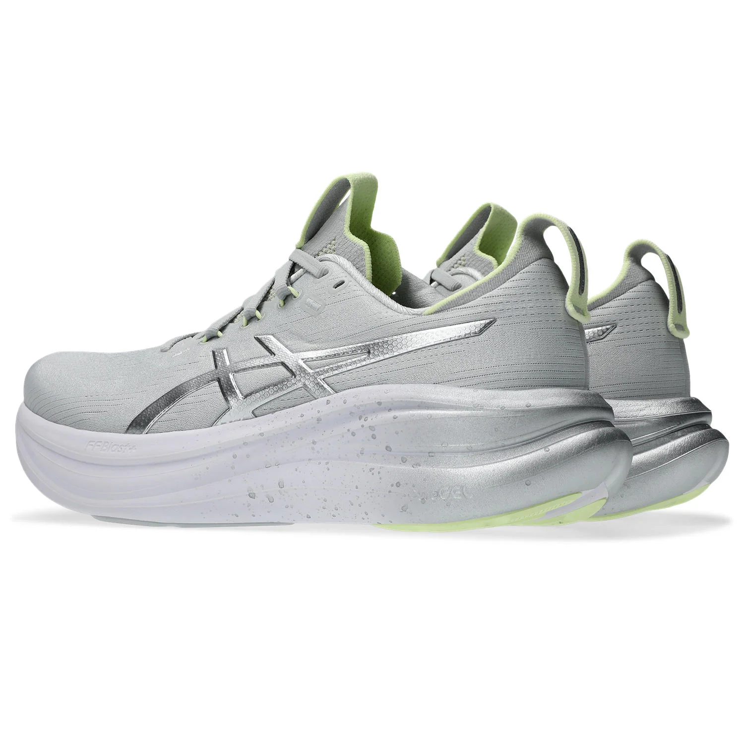 Men's Gel-Nimbus 28 Platinum (020 - Platinum/Glow Green) - Image 3