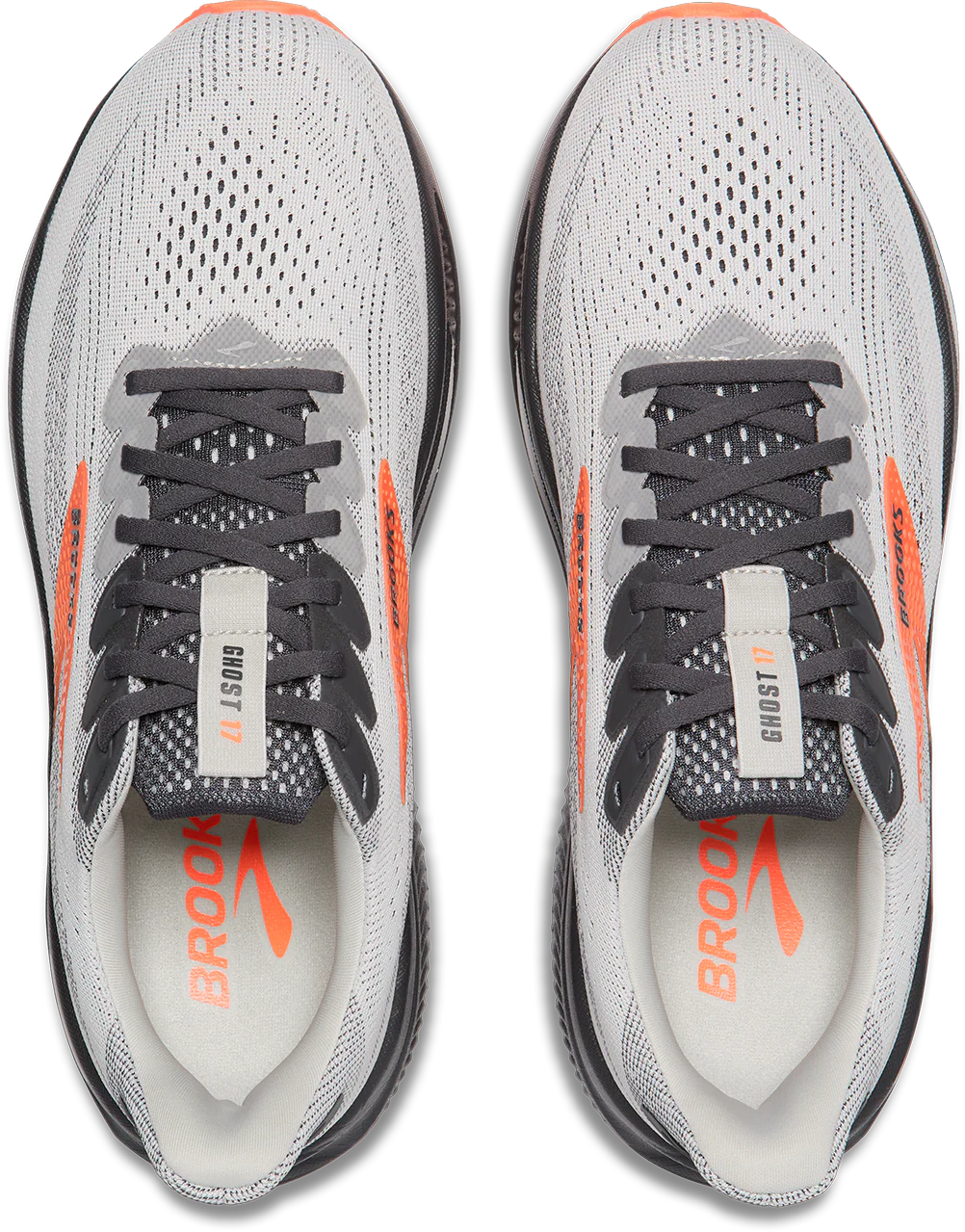 Men's Ghost 17 (048 - Oyster Mushroom/Orange/Ebony) - Image 4