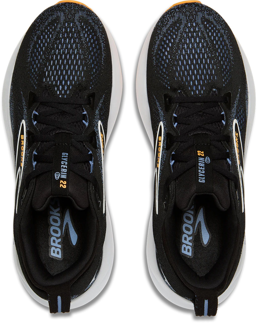 Men's Glycerin 22 (013 - Black/Country Blue/Orange Pop) - Image 4