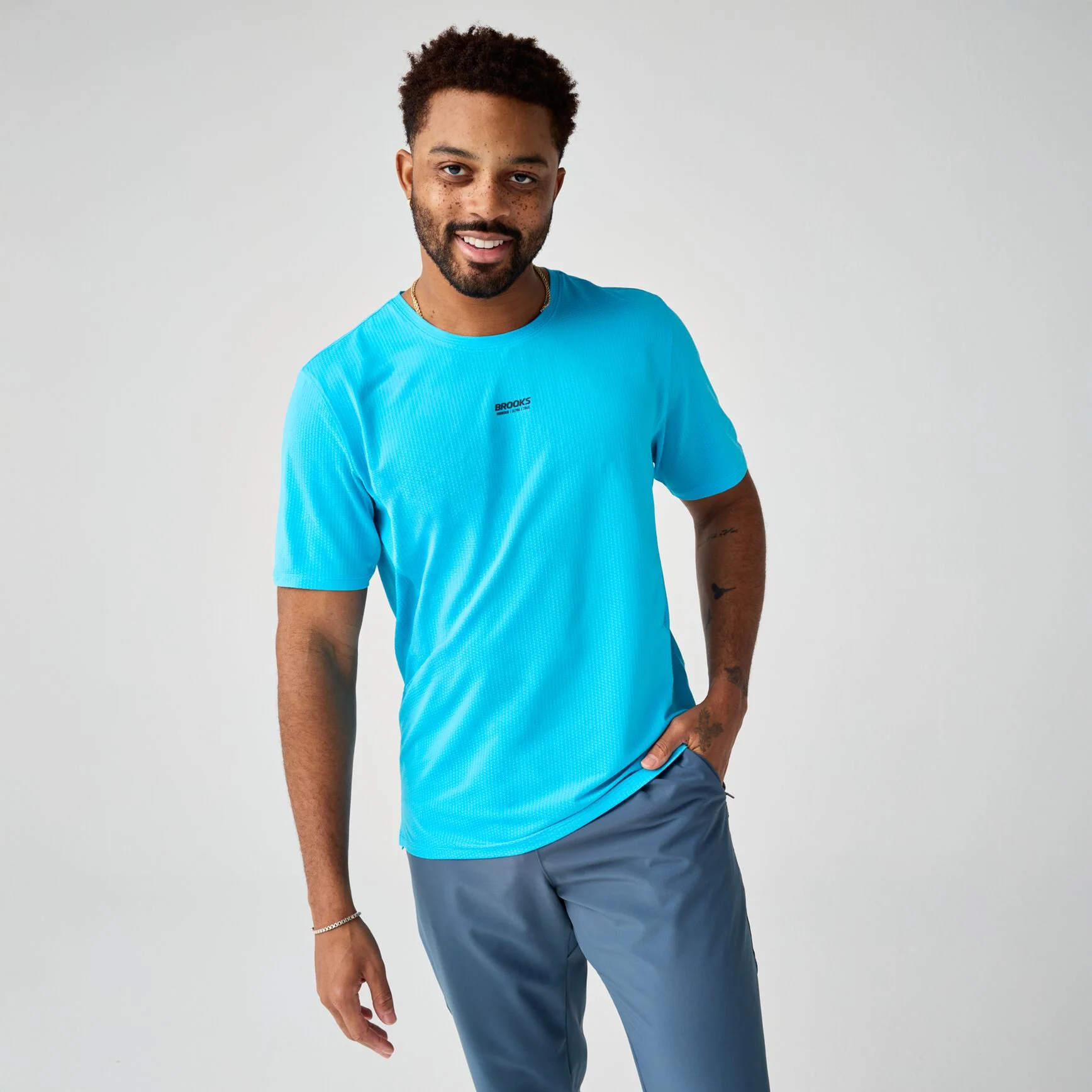 Men's High Point Short Sleeve 2.0 (484 - Blazing Blue/Atomic Blue)