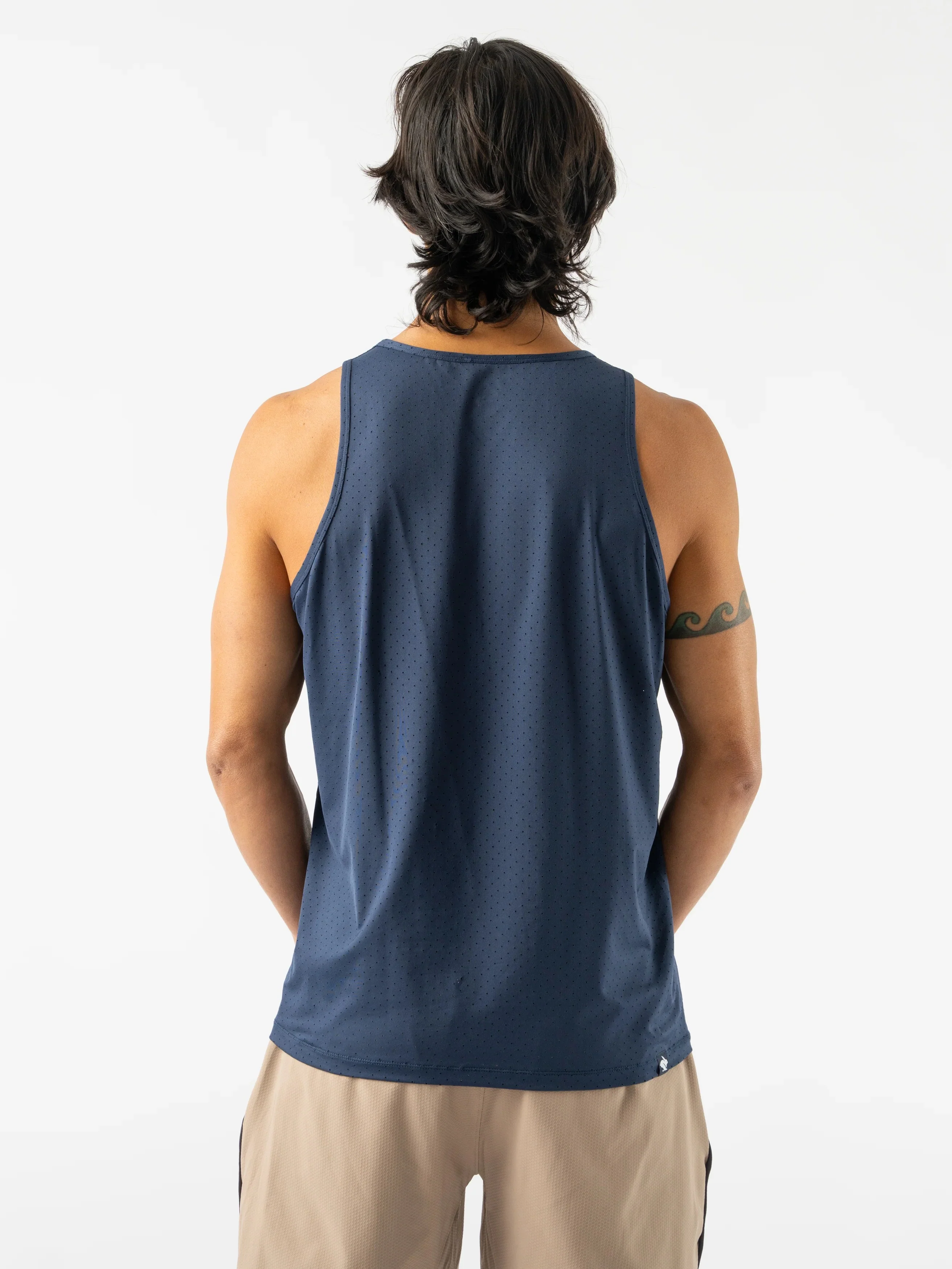 Men's Ice Perf Tank (400 - Dress Blue) - Image 4