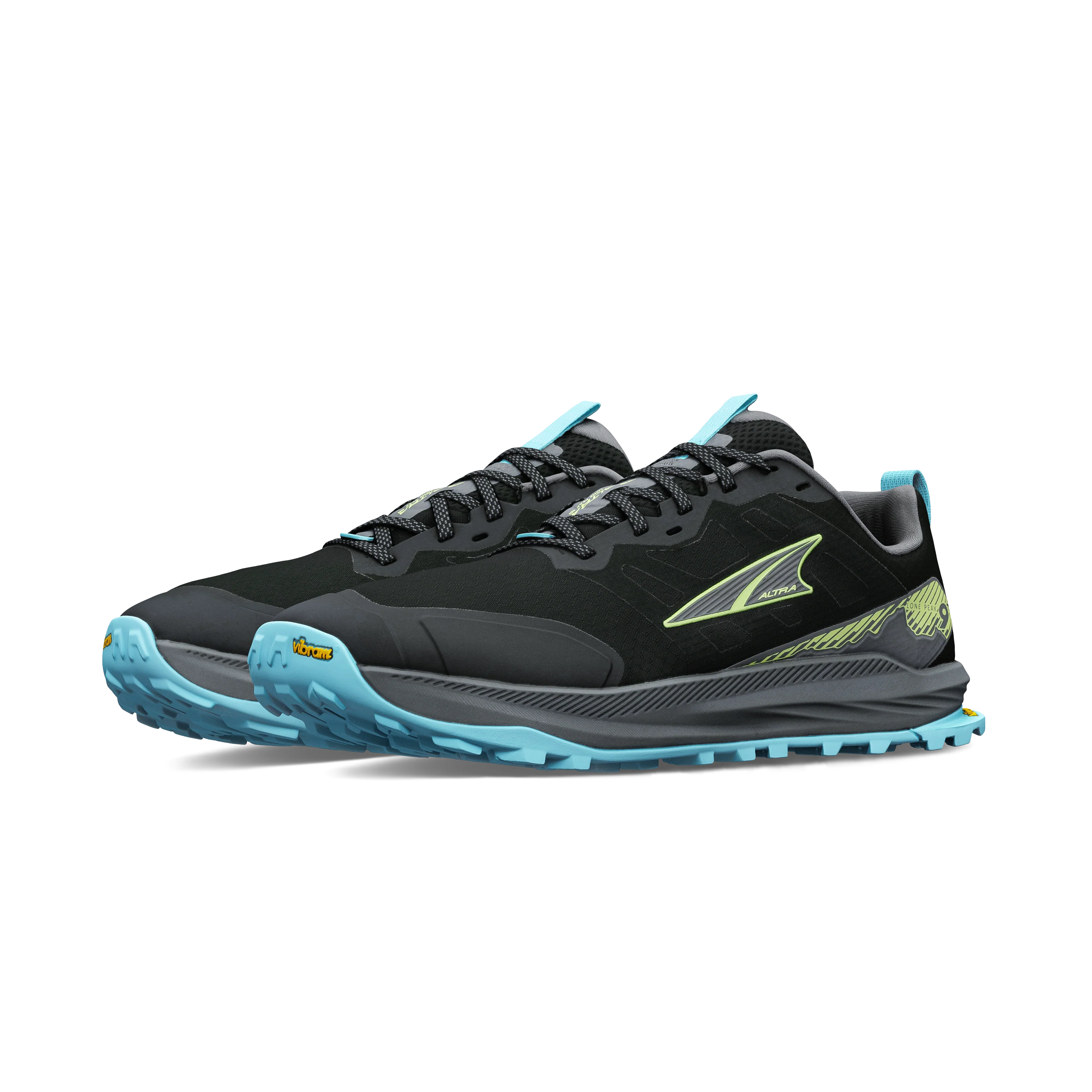 Men's Lone Peak 9+ (031 - Black/Lime) - Image 3