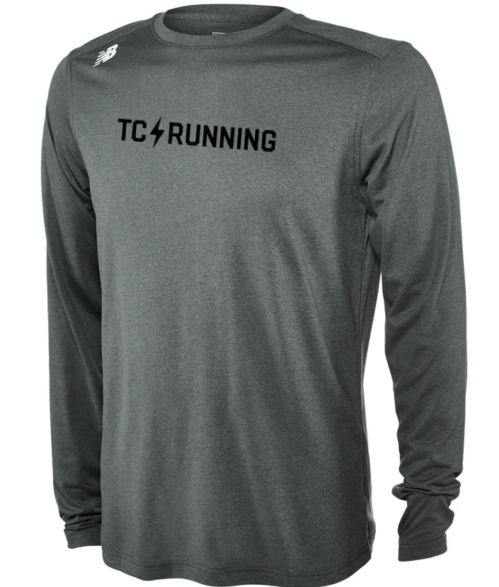 Men's Long Sleeve Tech Tee (Dark Heather)