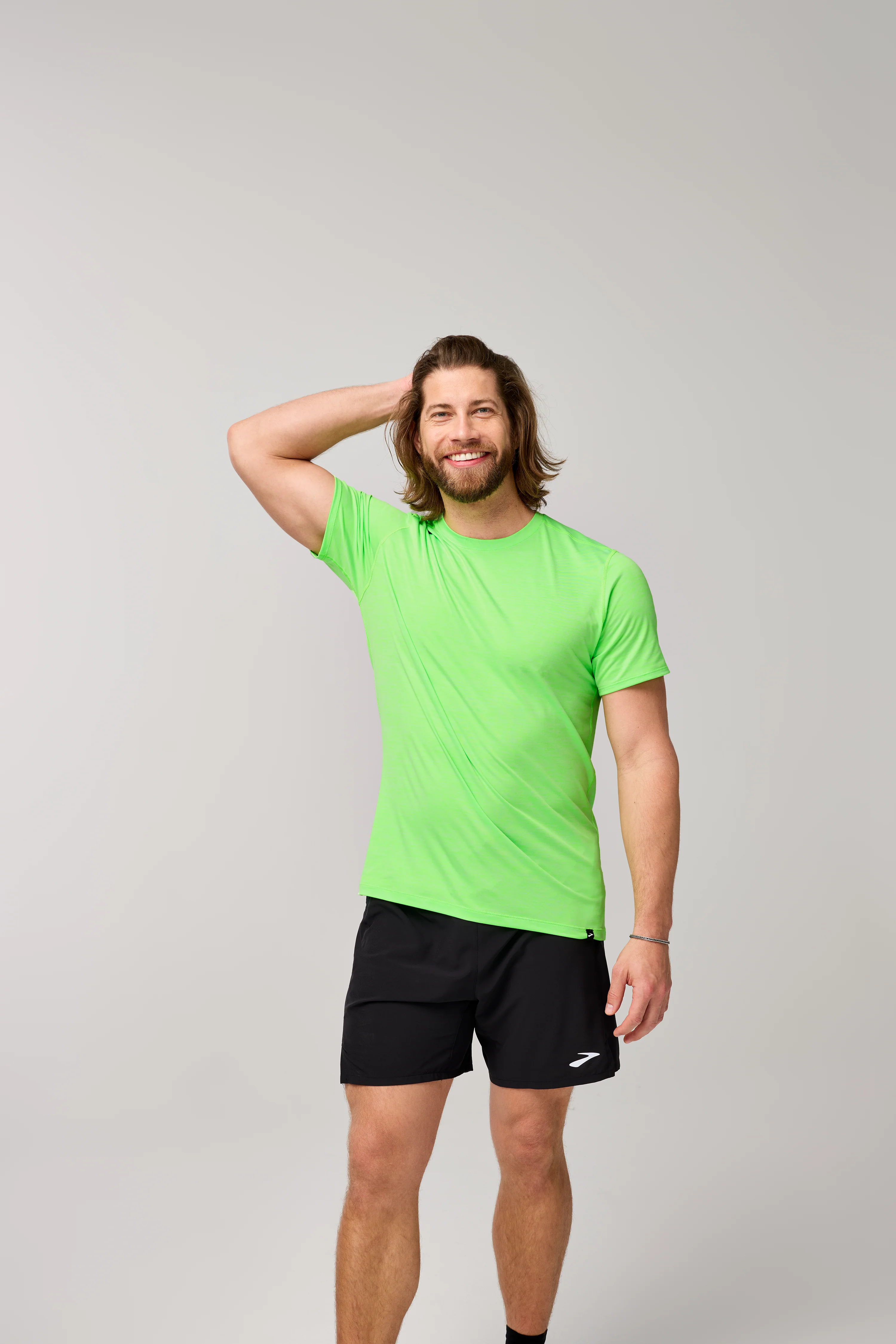 Men's Luxe Short Sleeve (313 - Htr Neo Limeade) - Image 2