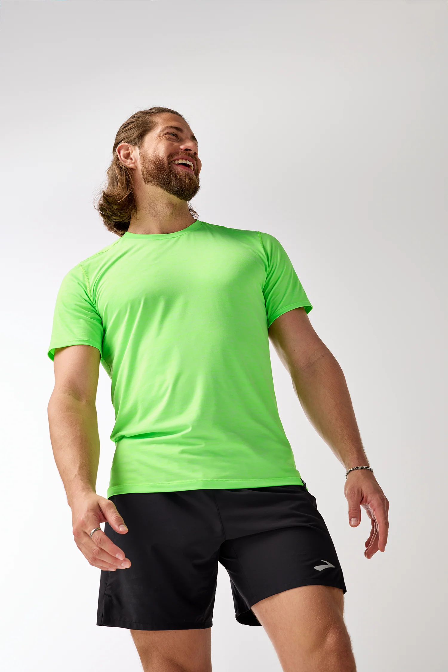 Men's Luxe Short Sleeve (313 - Htr Neo Limeade) - Image 4