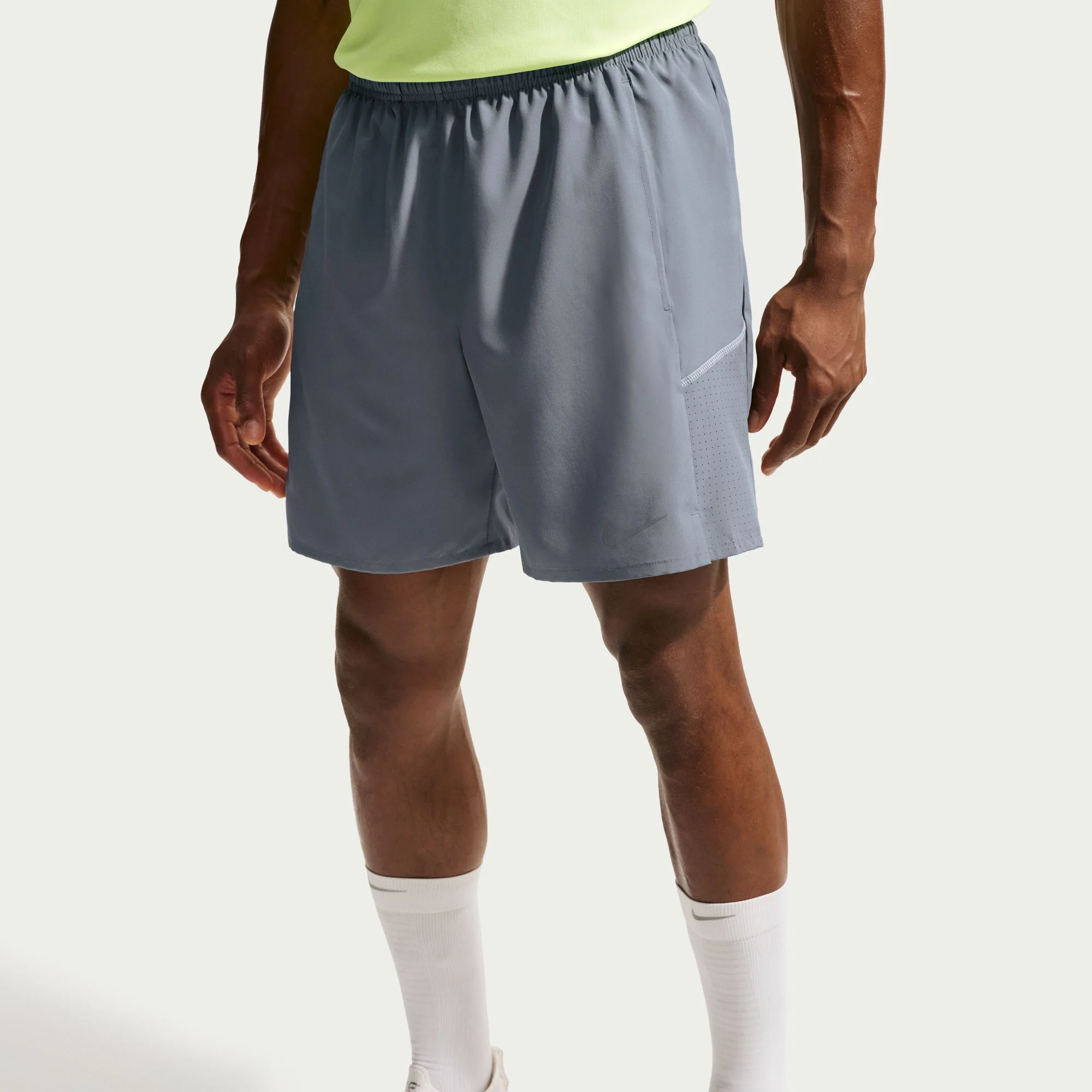 Men's Miler Dri-FIT 2-in-1 7" Running Shorts (084 - Smoke Grey/Smoke Grey/Reflective Silver)
