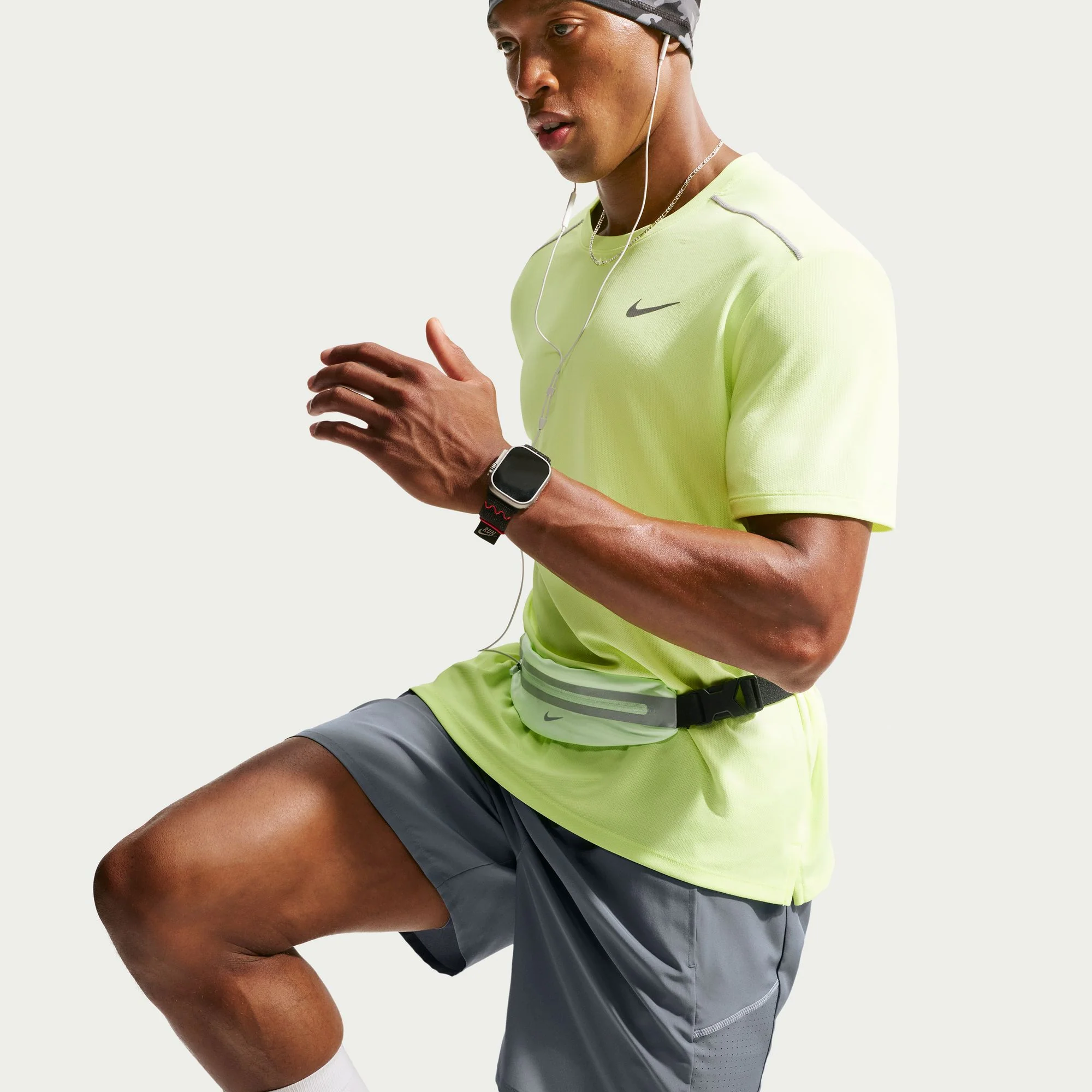 Men's Miler Dri-FIT 2-in-1 7" Running Shorts (084 - Smoke Grey/Smoke Grey/Reflective Silver) - Image 5