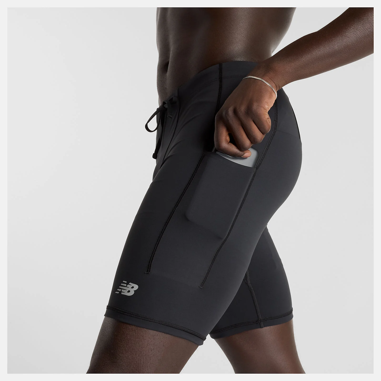 Men's NB Sleek Pocket Half Tight 9" (BK - Black) - Image 6