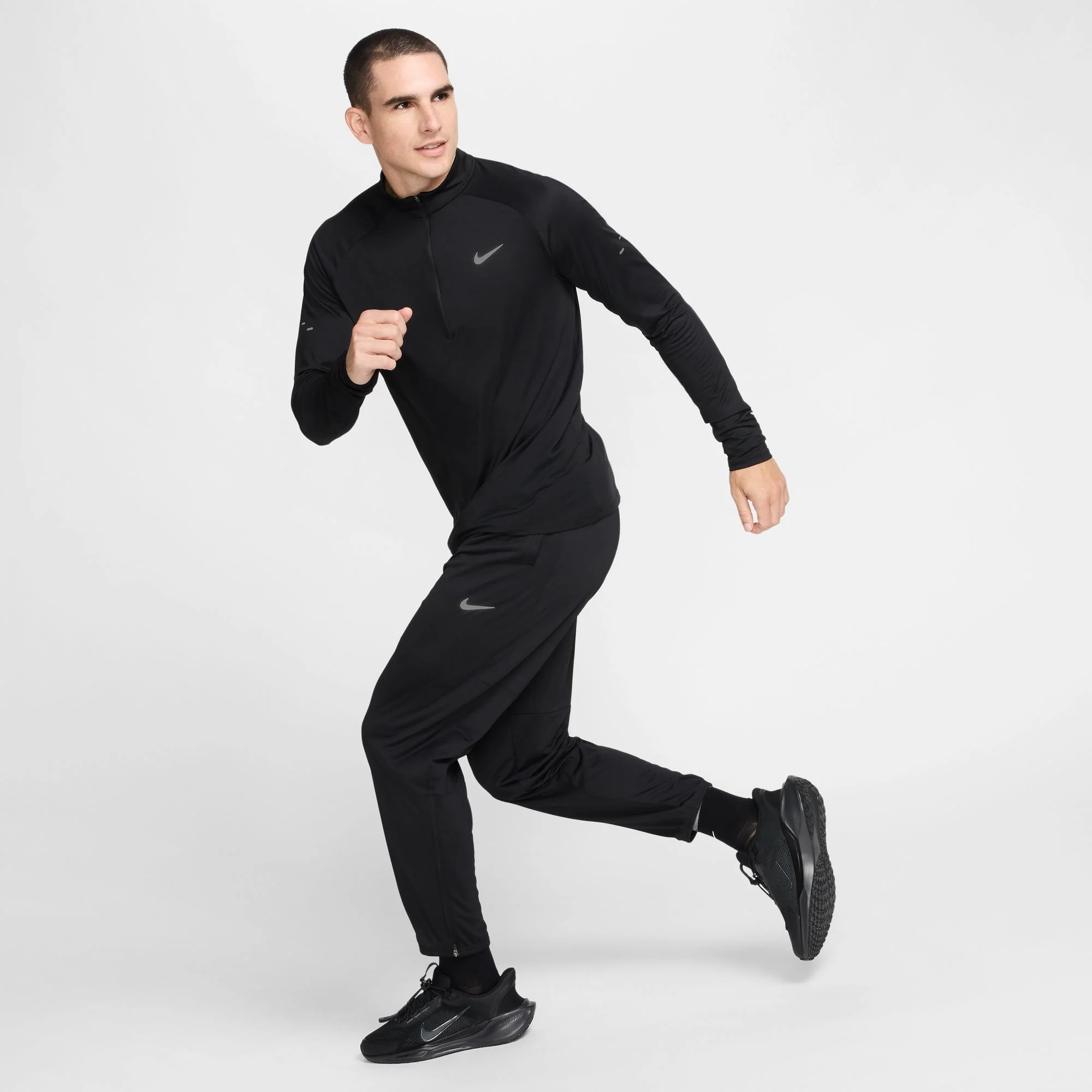 Men's Nike Challenger Dri-FIT Running Pants (010 - Black/Reflective Silver) - Image 3