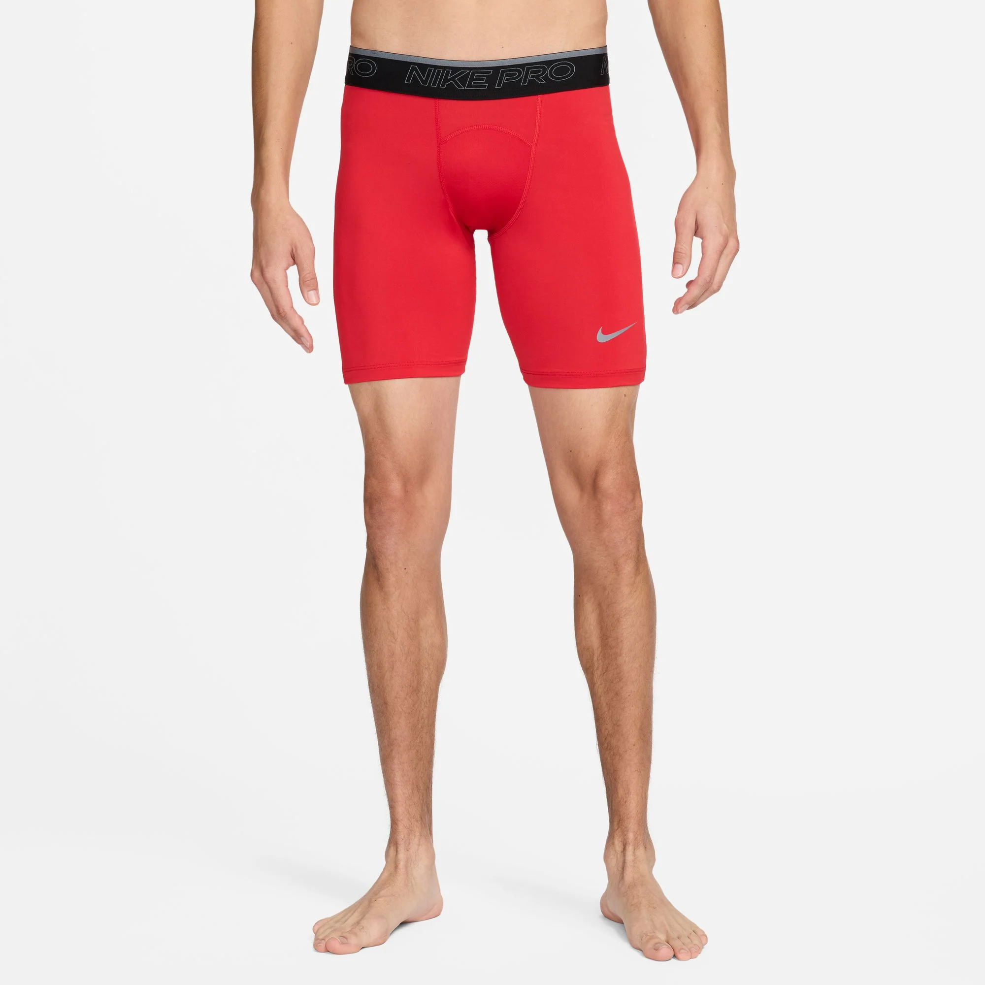 Men's Nike Pro Short (657 - University Red/Cool Grey) - Image 3