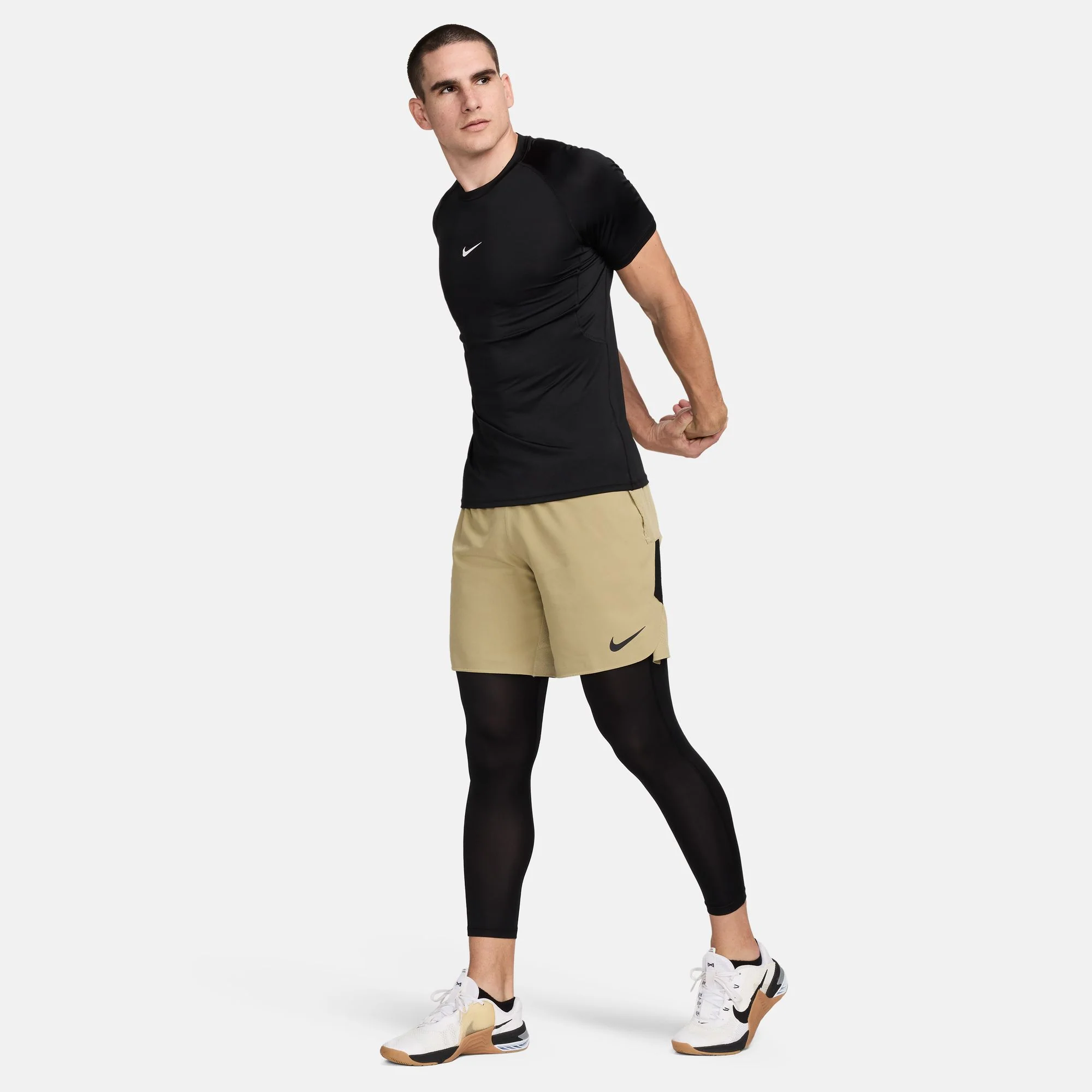Men's Pro Tights (010 - Black/White) - Image 5