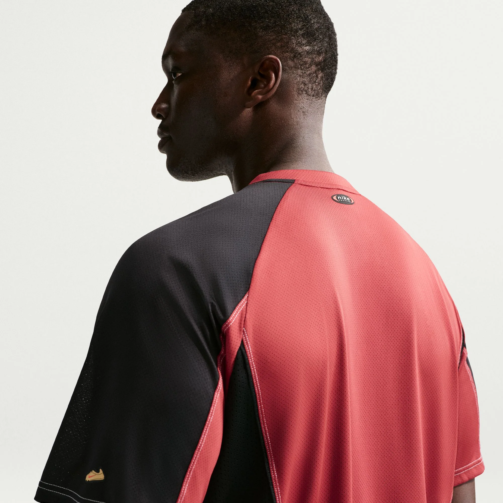 Men's Retro Dri-Fit Short-Sleeve Running Top (613 - Team Crimson/Black/Reflective Silver) - Image 5