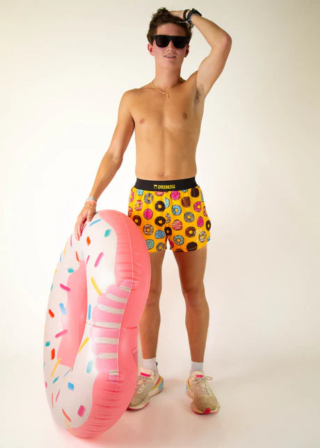 Men's Salty Donuts 4" Half Split Shorts - Image 5